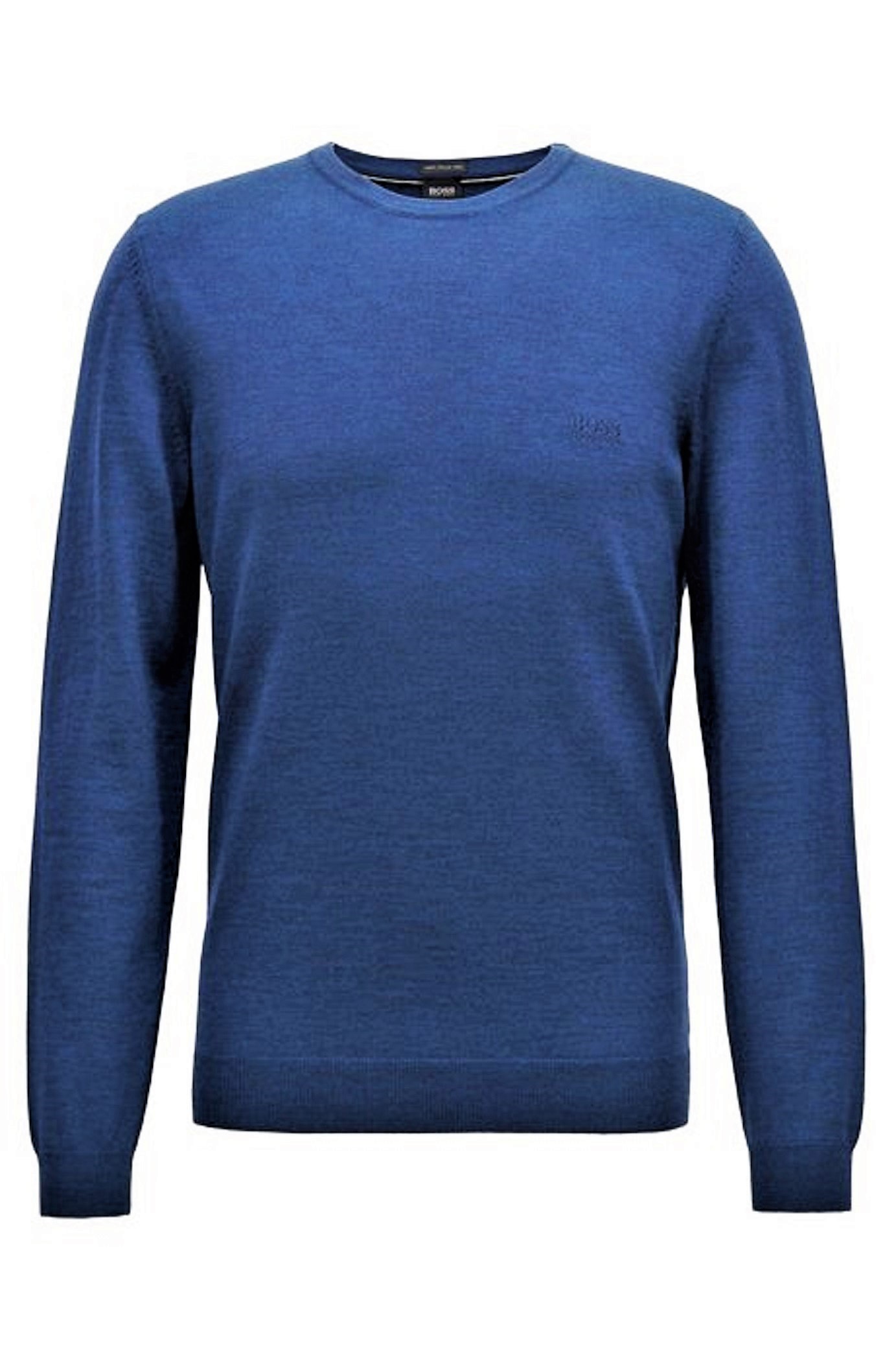 UGO BOSS Maglione girocollo jersey di lana vergine Modello Botto-L 50373739 NERO