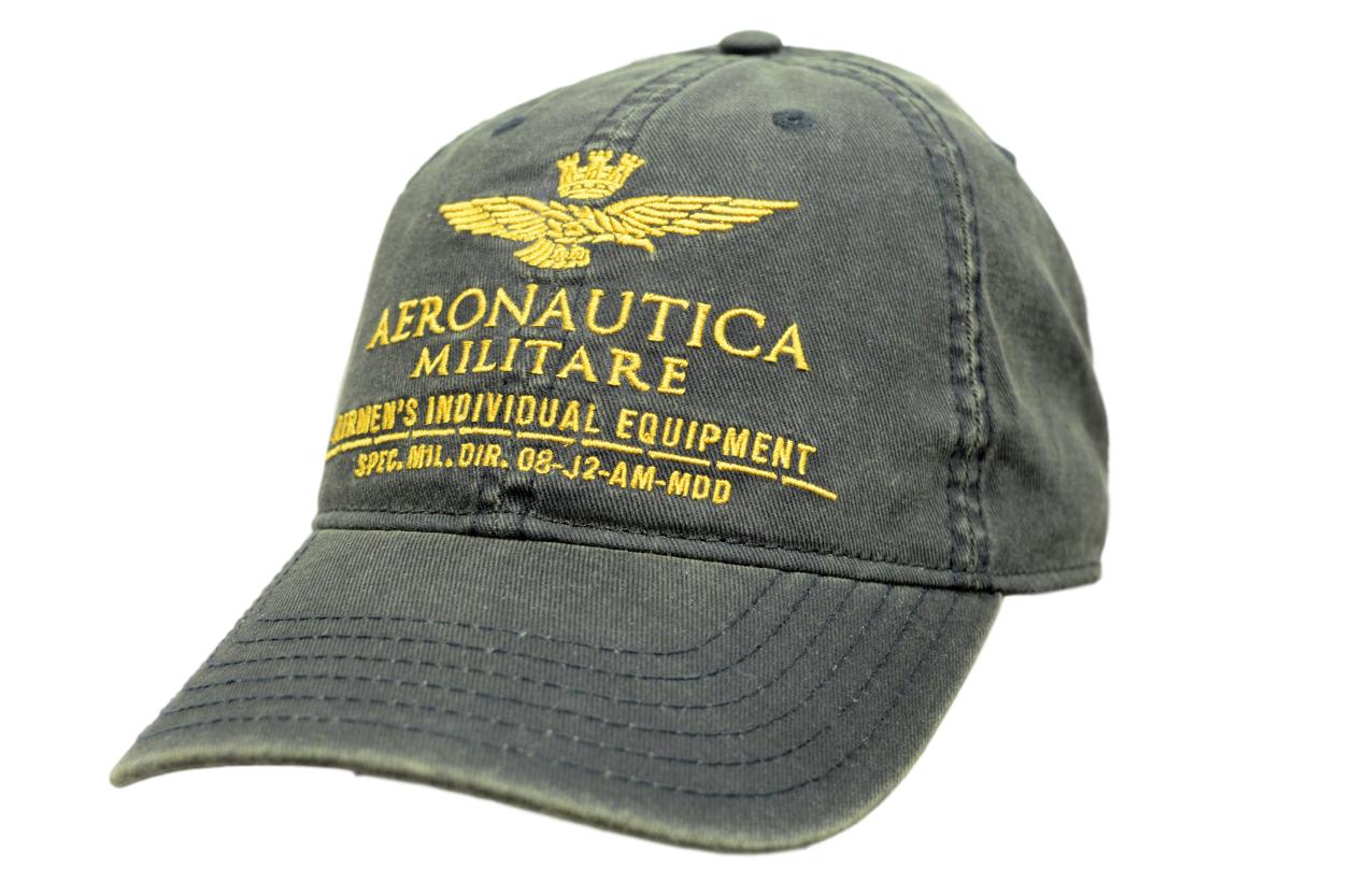 Aeronautica militare HA1014 cappellino baseball verde scuro.