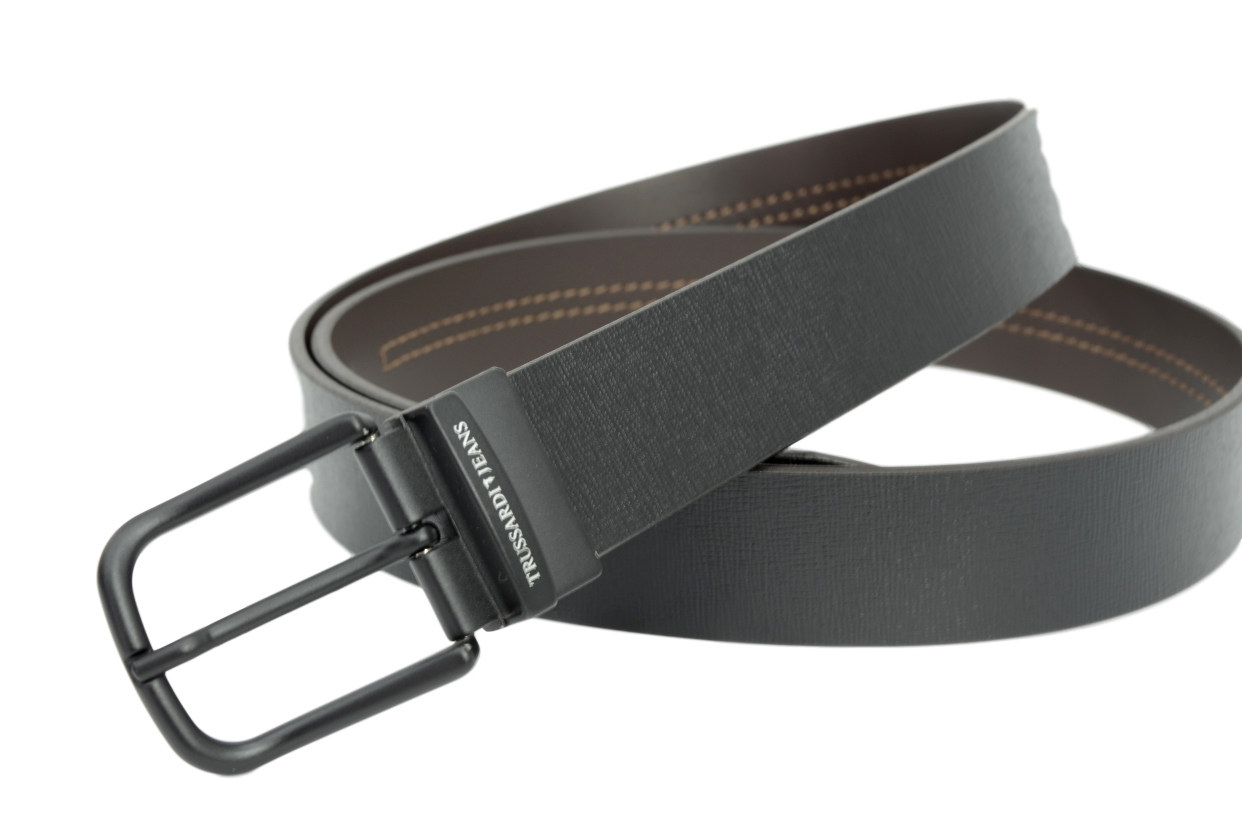 Dettagli su TRUSSARDI JEANS CINTURA UOMO N PELLE MARRONE REVERSIBILE NERO TG. 120 Dettagli su TRUSSARDI JEANS CINTURA UOMO N PELLE MARRONE REVERSIBILE NERO TG. 120