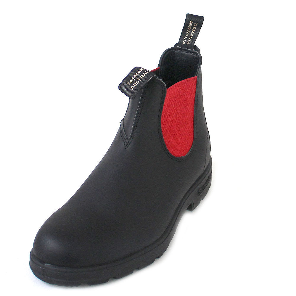 SCARPE UOMO / MAN'S SHOES - amelia stella fashion - BLUNDSTONE 508 STIVALETTI  AUSTRALIANI PREMIUM LEATHER VOLTAN BLACK RED
