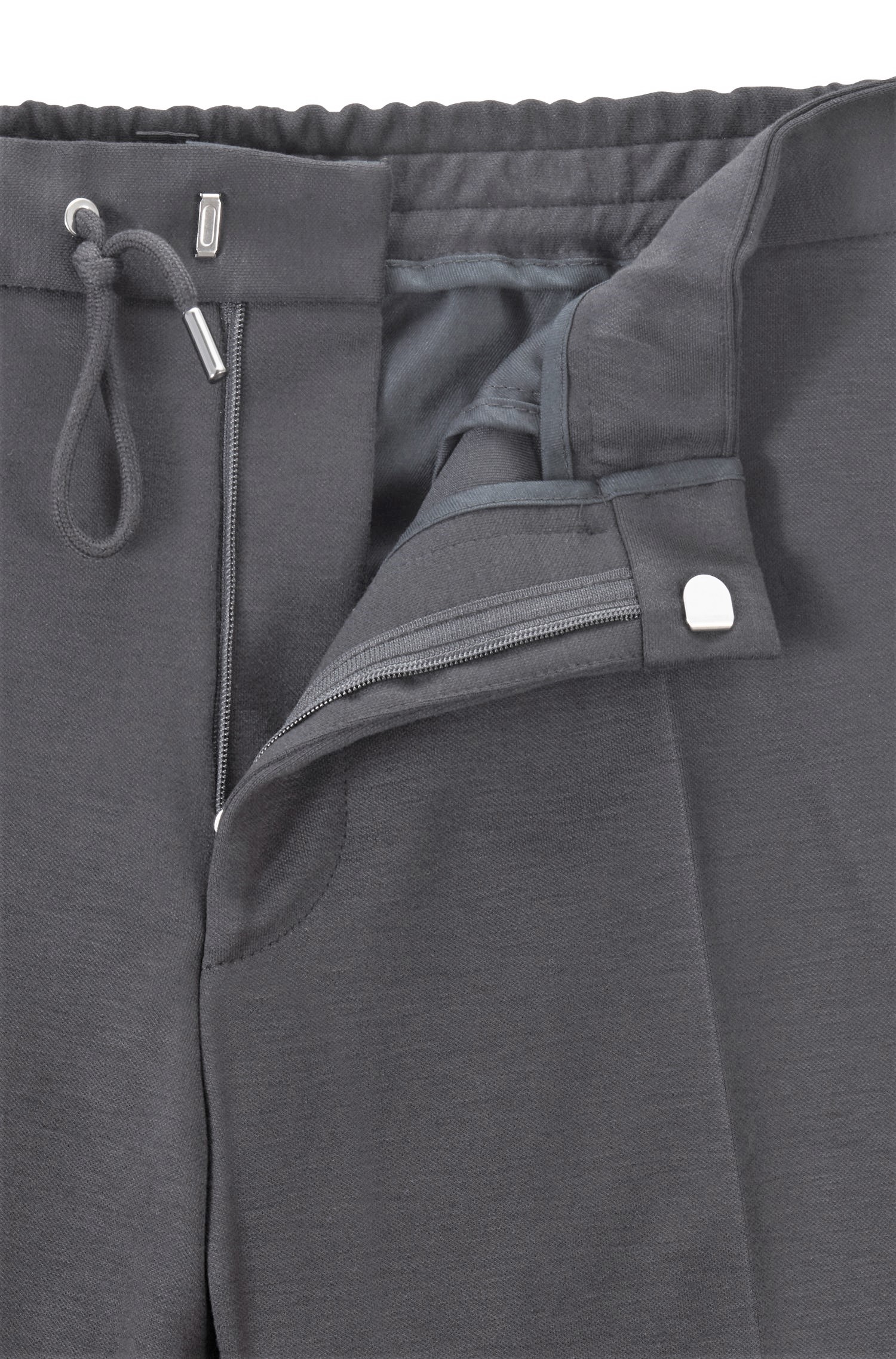 Pantaloni \u0026 Jeans - amelia stella fashion - HUGO BOSS Pantaloni slim fit  elasticizzato coulisse Banks4-J 50417949 GRIGIO