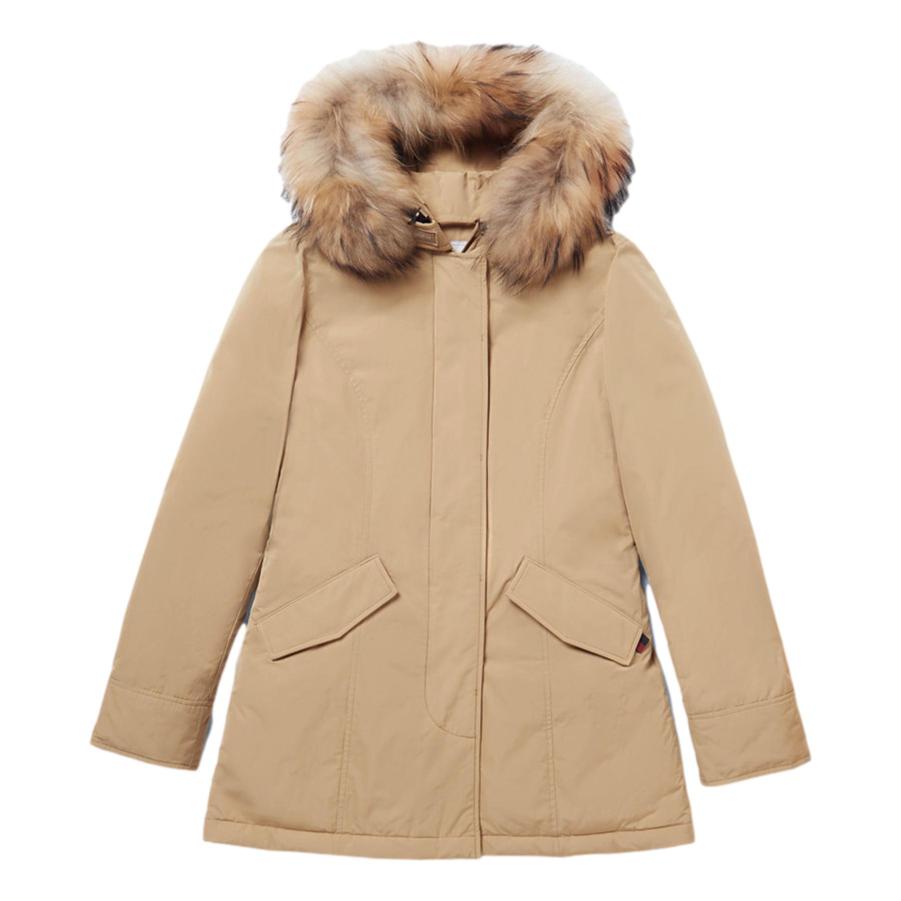 Giubbotteria \u0026 Cappotti - amelia stella fashion - WOOLRICH Arctic Parka  Luxury Pelliccia Racoon GOLD KHAKI CFWWOU0296FRUT0573