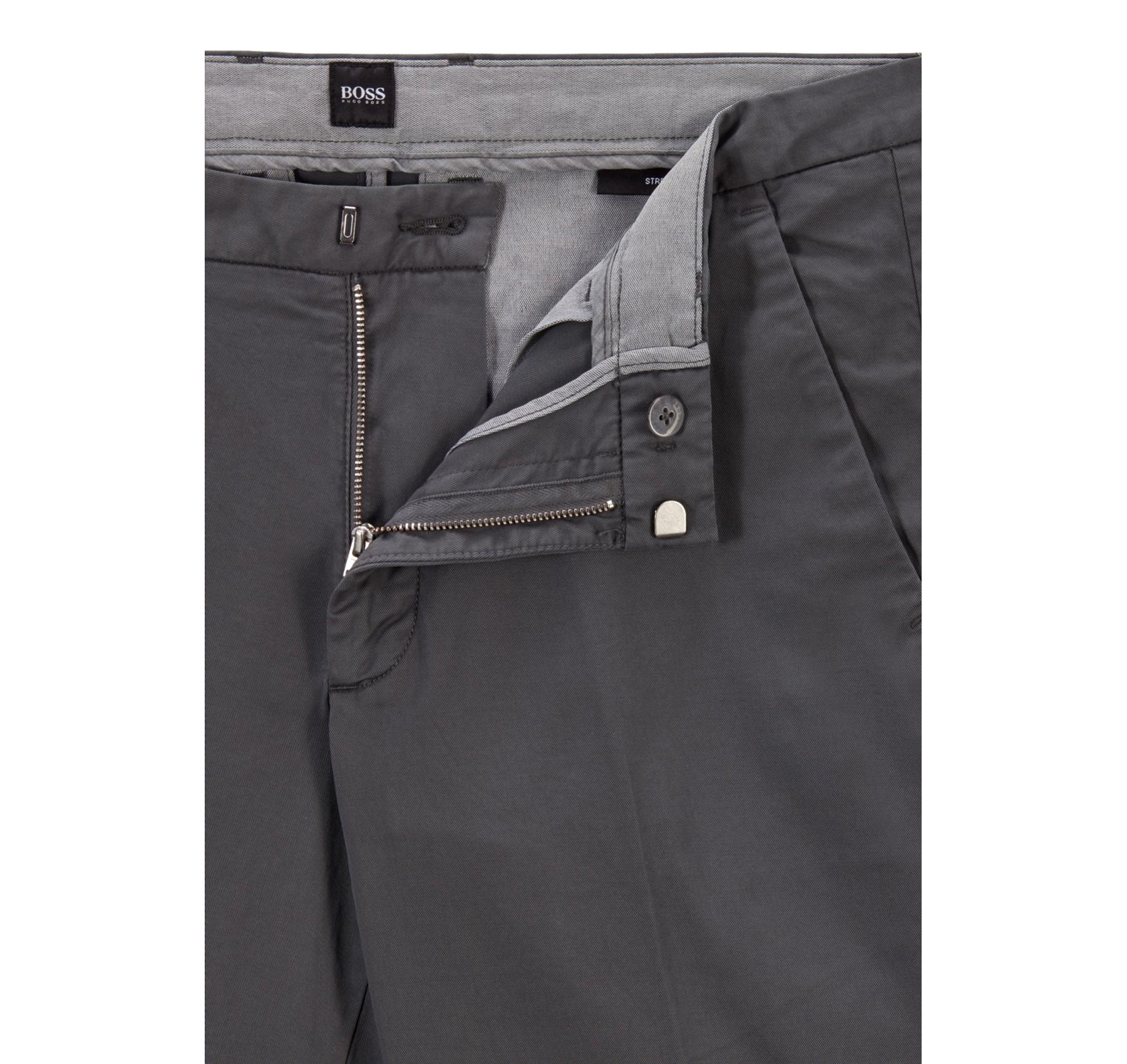 Pantaloni \u0026 Jeans - amelia stella fashion - HUGO BOSS Pantalone slim fit  Cotone elasticizzato GRIGIO Kaito1 50410310