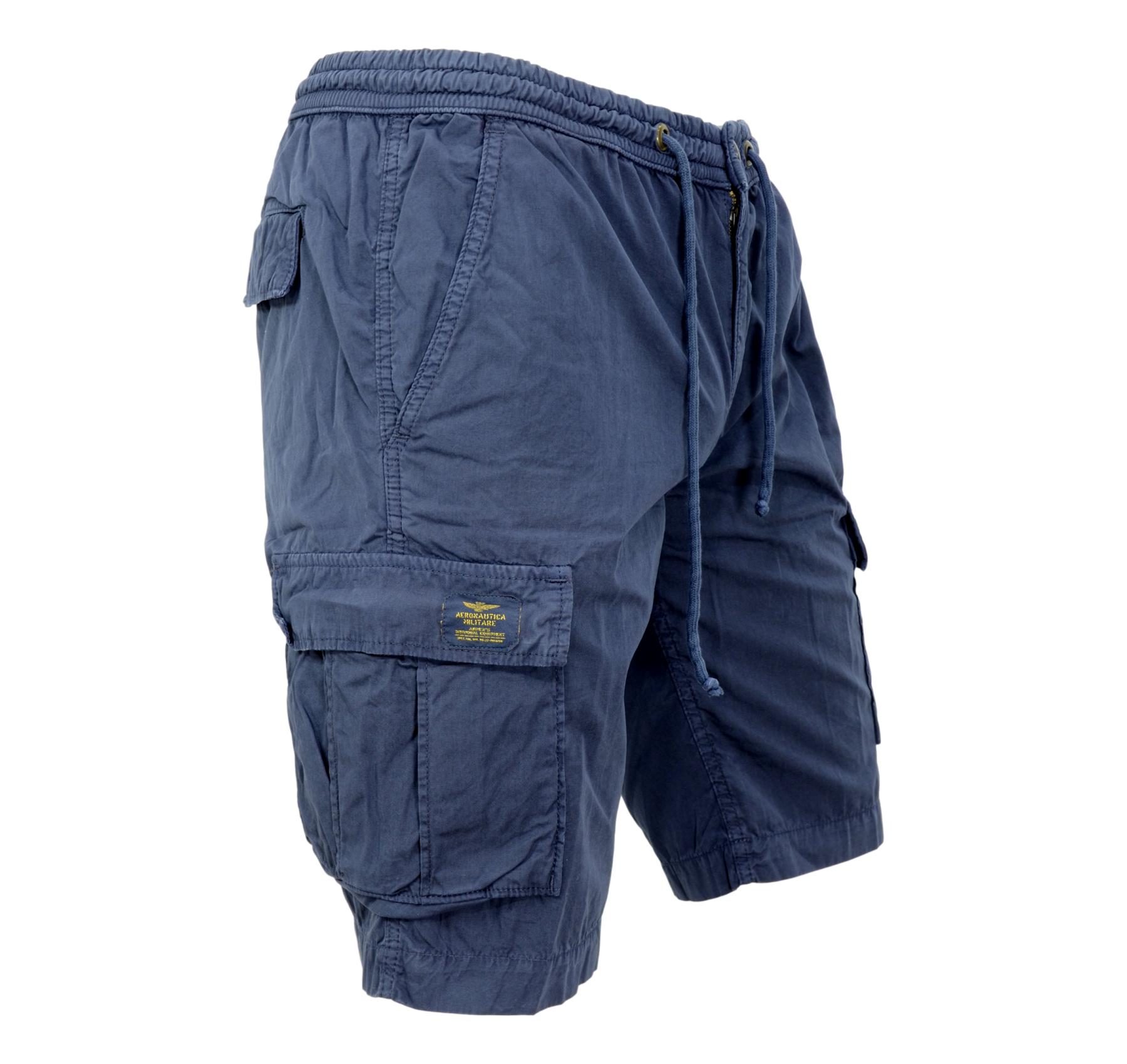 Pantaloni \u0026 Jeans - amelia stella fashion - AERONAUTICA MILITARE BE045C BERMUDA  UOMO COLORE BLU CON TASCHE LATERALI