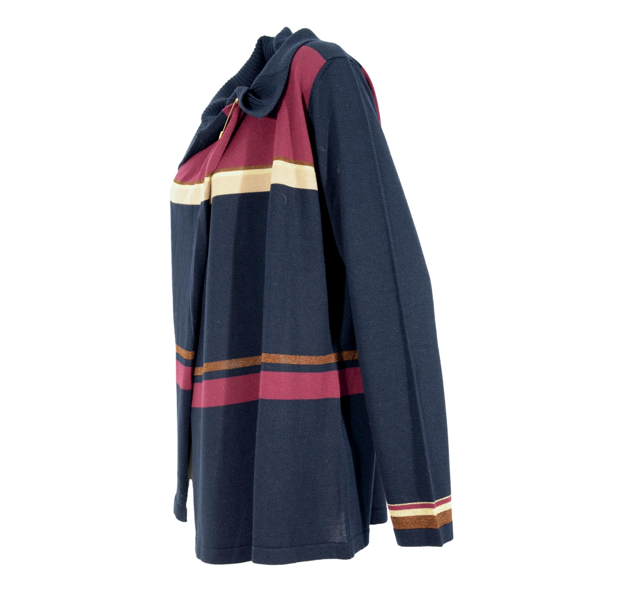 Maglie \u0026 Camicie - amelia stella fashion - PER TE BY KRIZIA CARDIGAN DONNA  M978 BLU LUREX