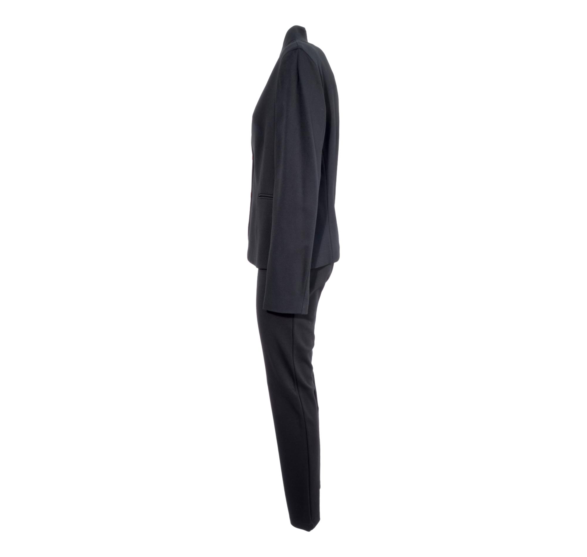 OUTLET - amelia stella fashion - CARACTERE Tailleur Donna Pantalone Colore  Nero Elasticizzato