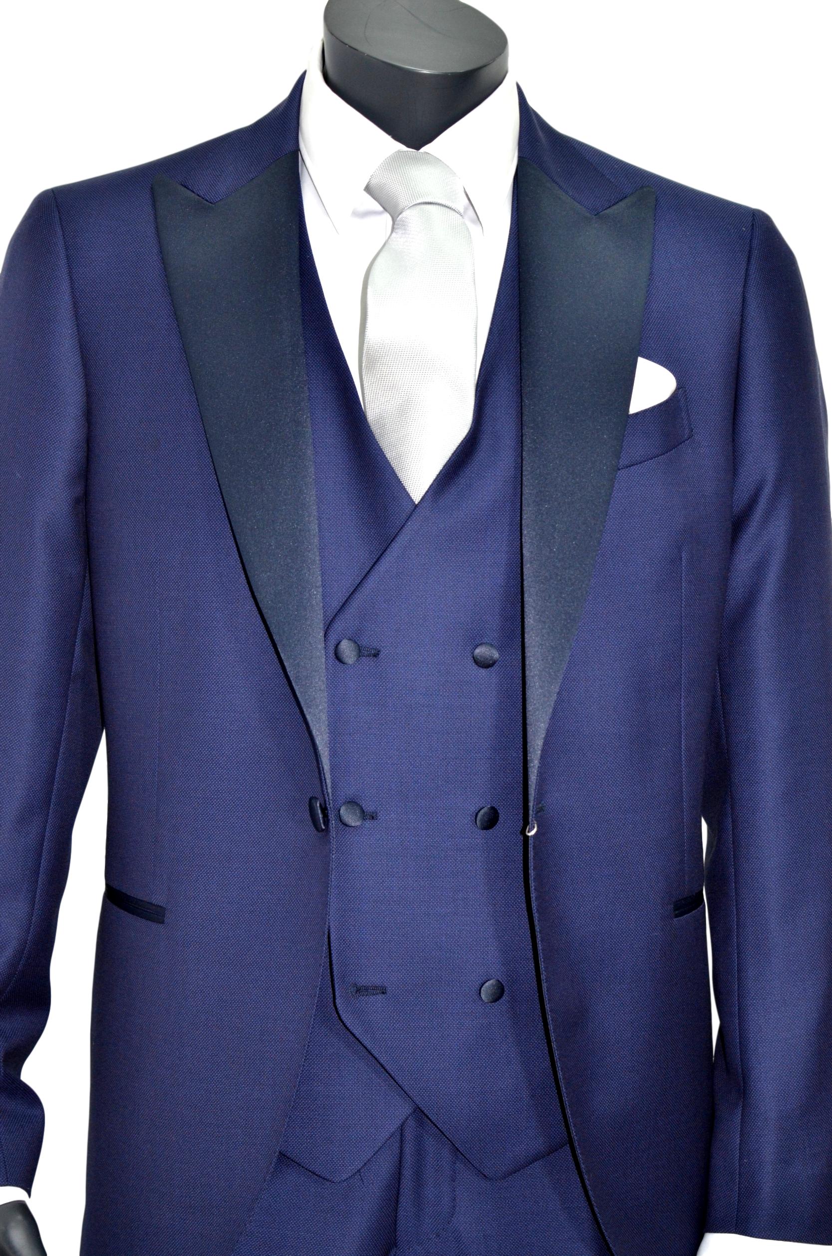 Abiti - amelia stella fashion - SARTORIA LATORRE SMOKING BLU CON GILE  TAGLIA 54 DROP 8R MOD. DOC82
