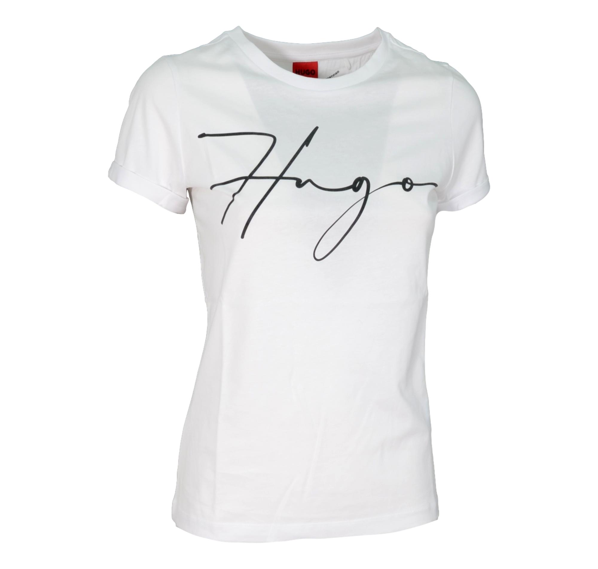 Polo \u0026 T-shirt - amelia stella fashion - HUGO BOSS T-Shirt Donna The Slim  Tee 50467249 Bianco