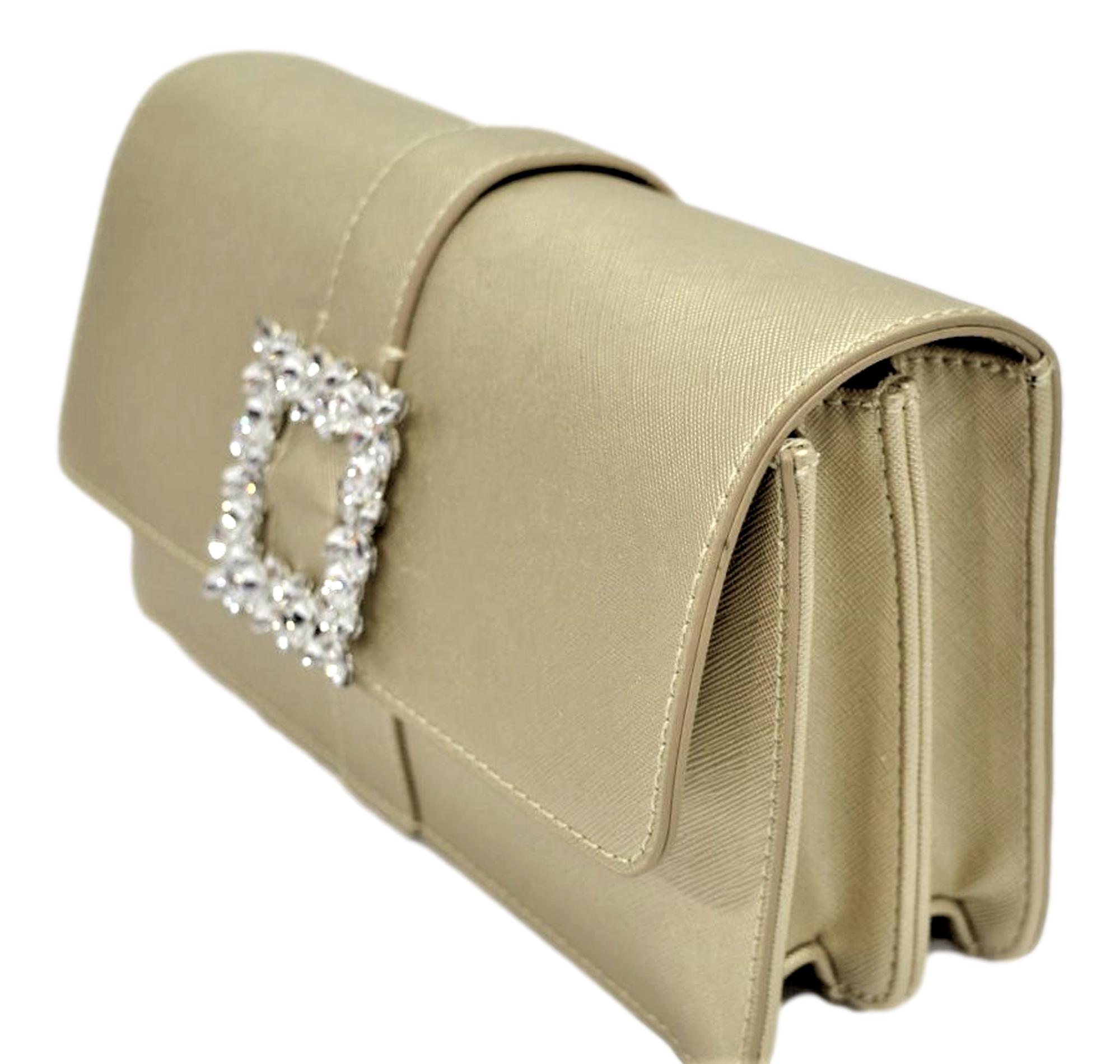 Ermanno Scervino Pochette in ecopelle con paillettes Argento Nuova 