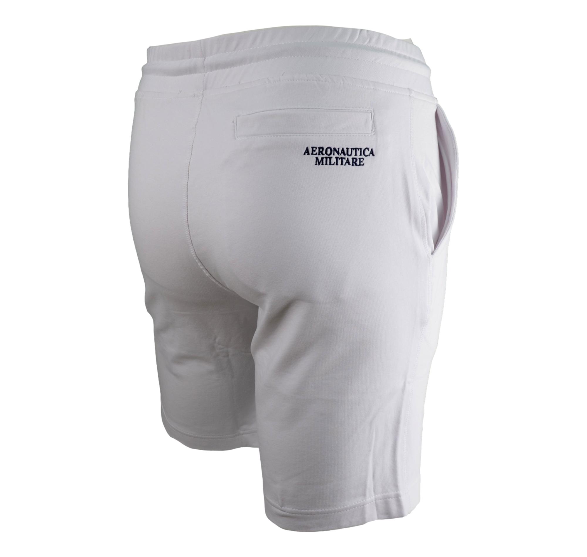 Pantaloni \u0026 Jeans - amelia stella fashion - AERONAUTICA MILITARE Bermuda  basic in felpa stretch ART. B030 Colore Bianco