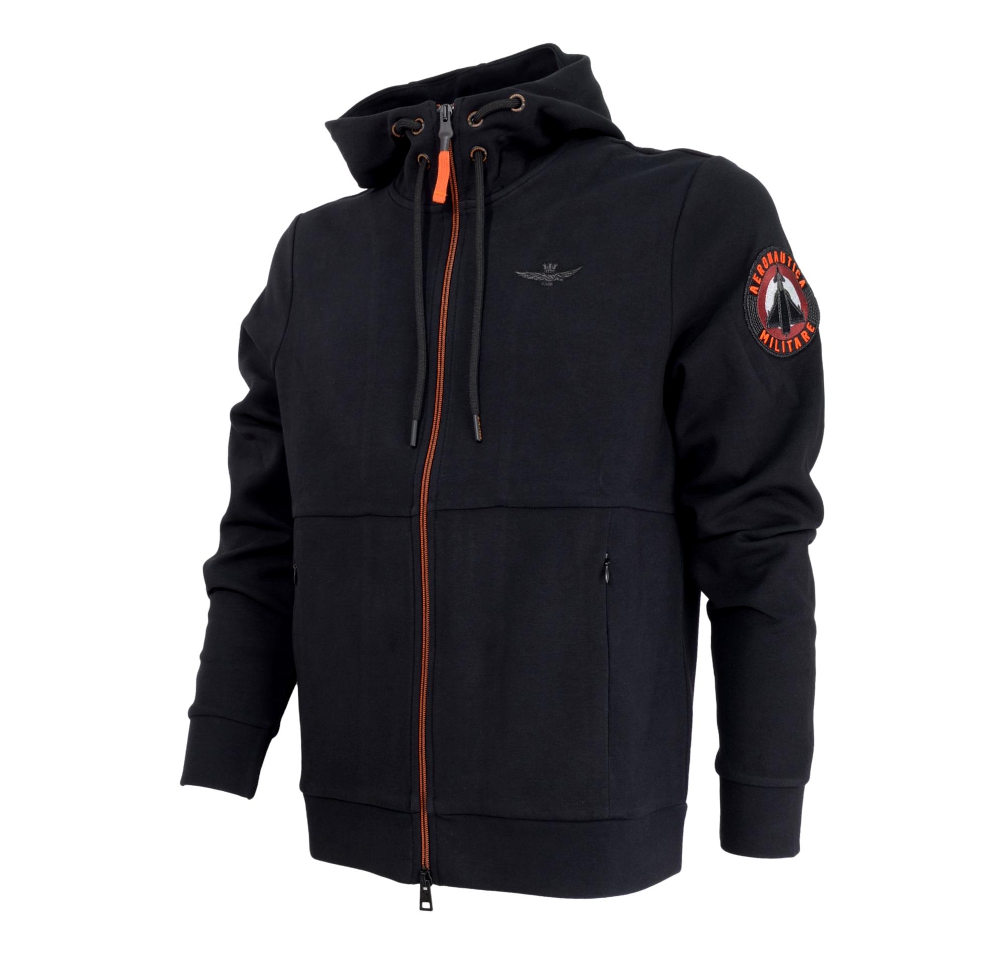 Felpe \u0026 Tute - amelia stella fashion - AERONAUTICA MILITARE Felpa Interlock  Uomo FE1678 Colore Nero