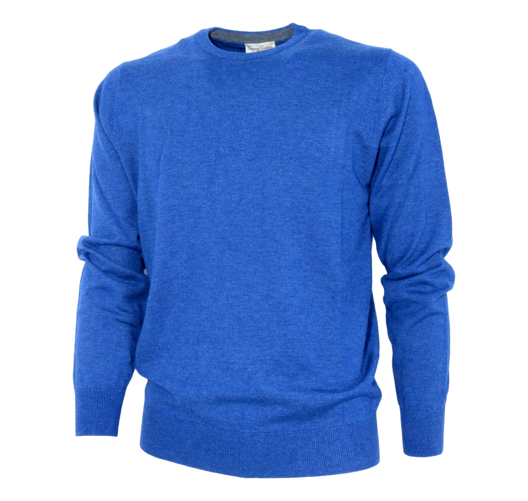 CASHMERE COMPANY Maglia 1512 IU203901 Cashmere Lana Seta SLIM FIT Bluett