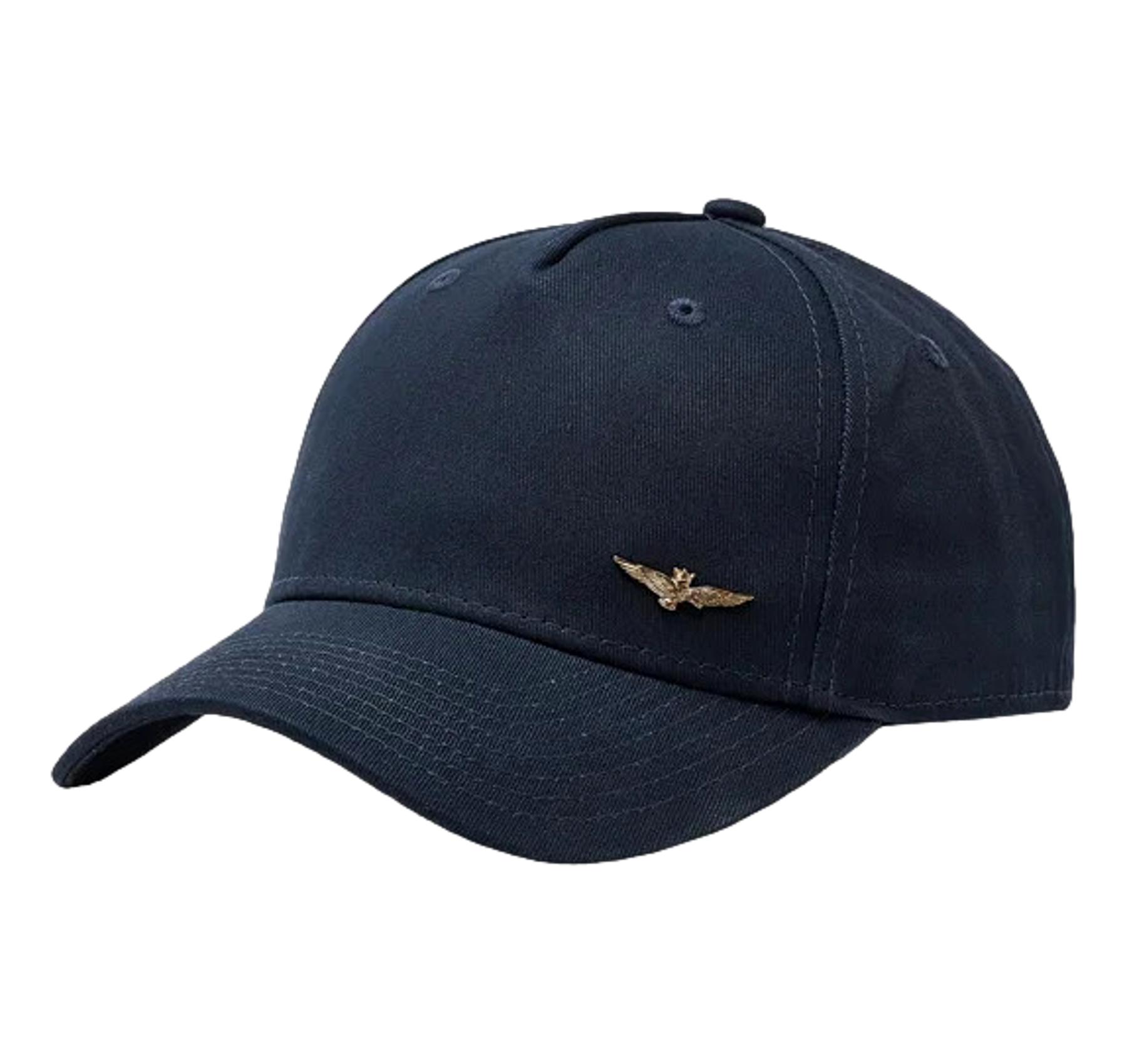 AERONAUTICA MILITARE HA1122 Cappello da Baseball Basic Aquila in Metallo Colore Blu