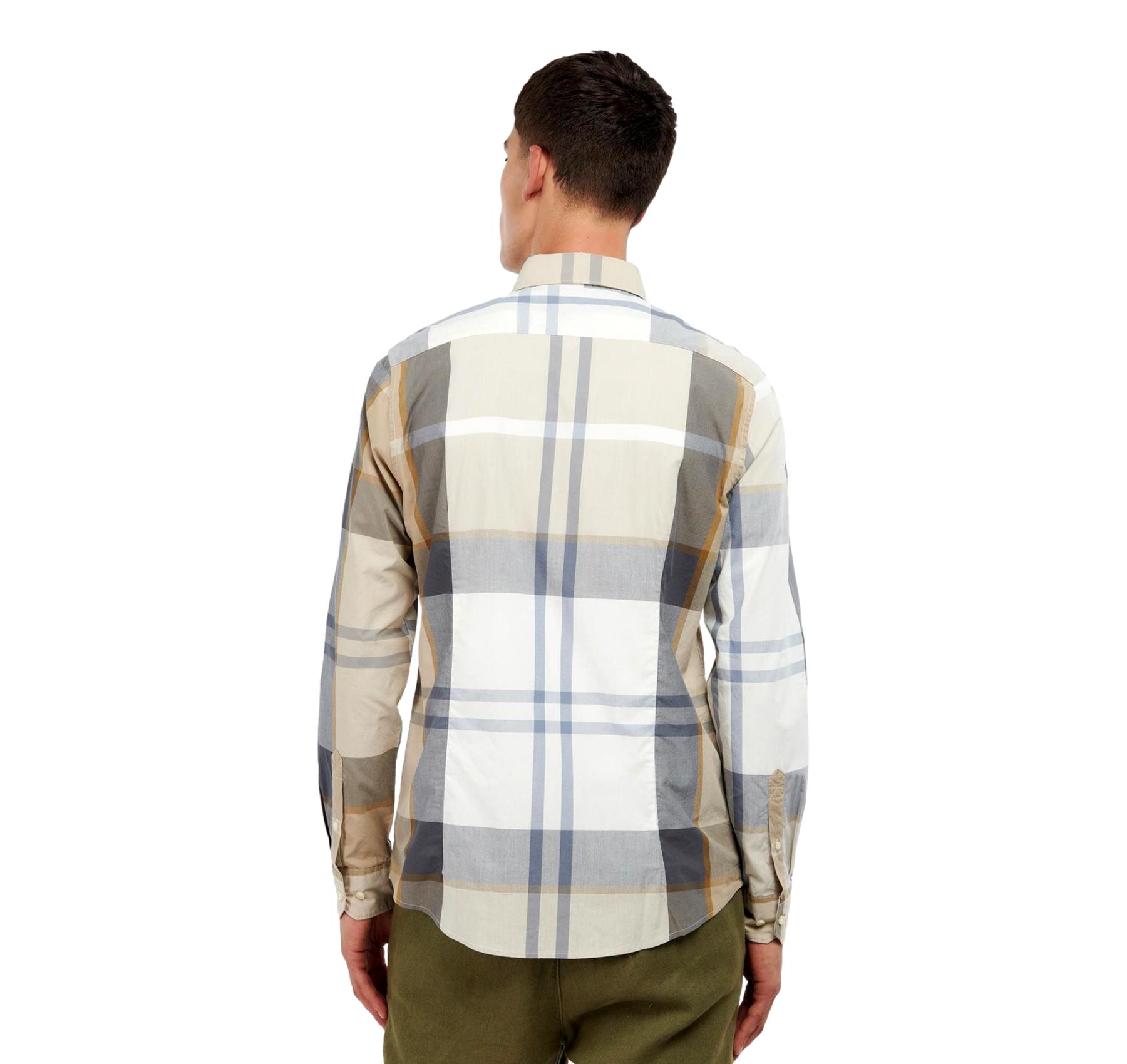 BARBOUR Camicia Uomo Sartoriale Harris MSH5071TN88 Amble Sand Tartan