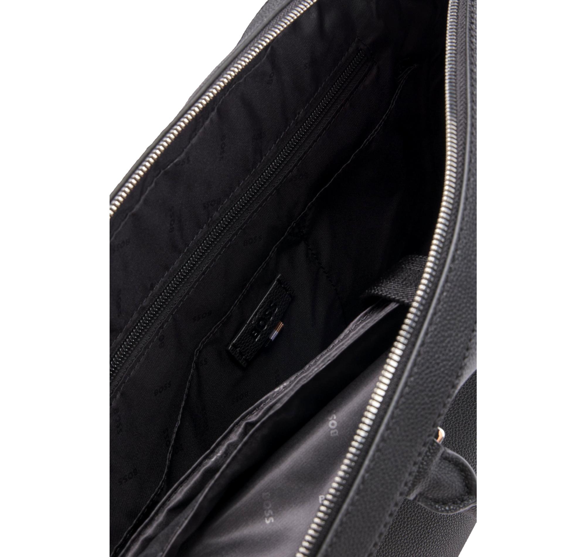BOSS Borsa Uomo Portadocumenti Ray_S Doc Case 50536498 Similpelle Martellata Nero