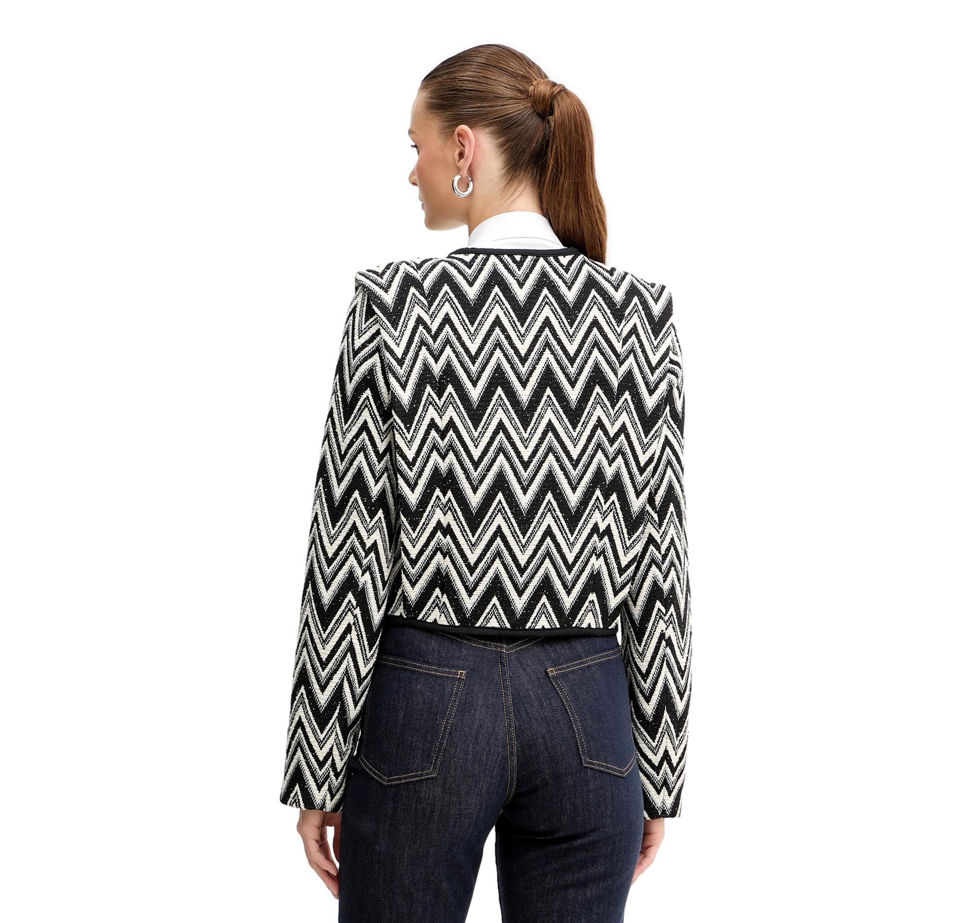 BOSS Giacca Donna Con Motivo Chevron C Jijaca 50547702 Colore Nero