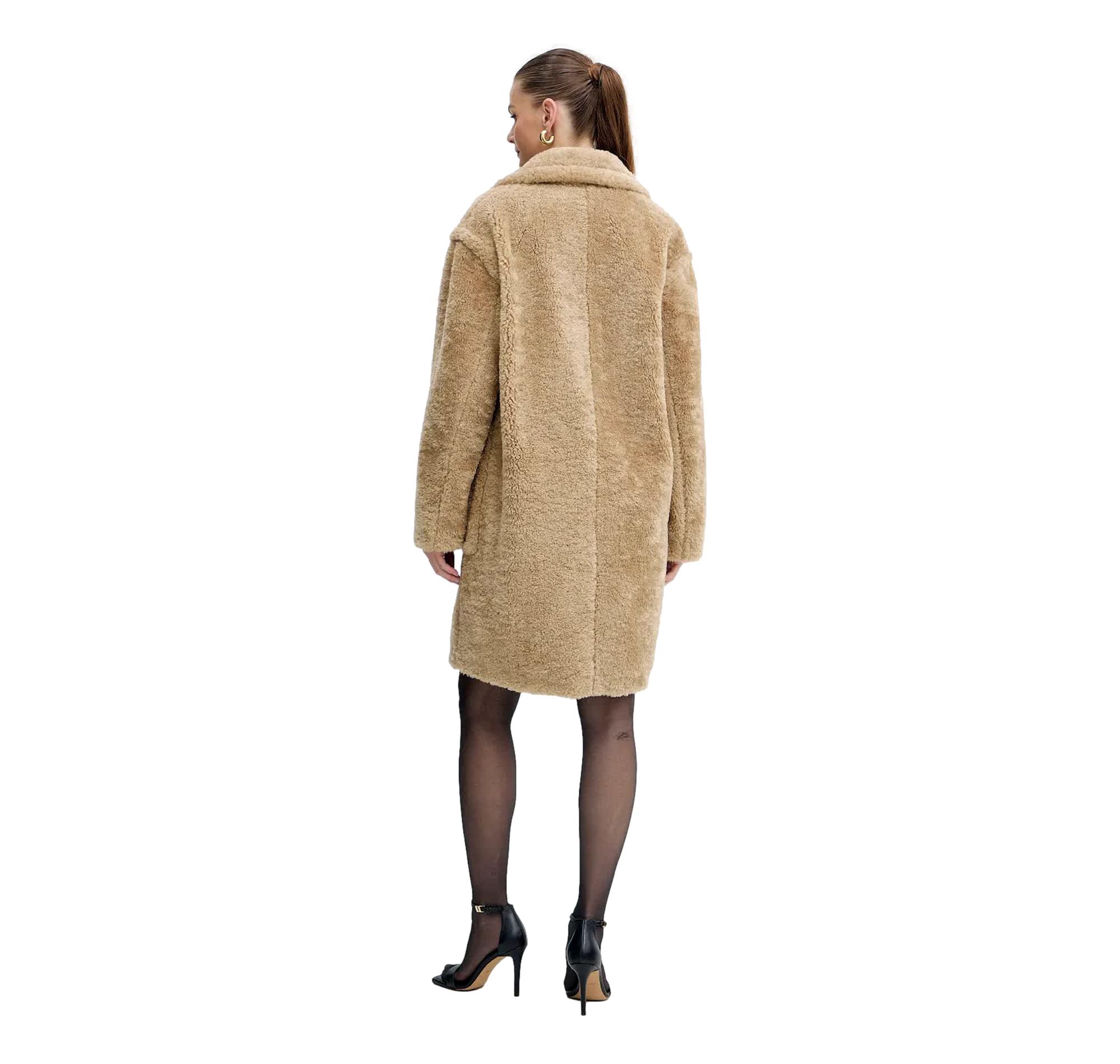 BOSS Cappotto Donna In Peluche Con Colletto Regolabile C Catedy 50548583 Colore Beige