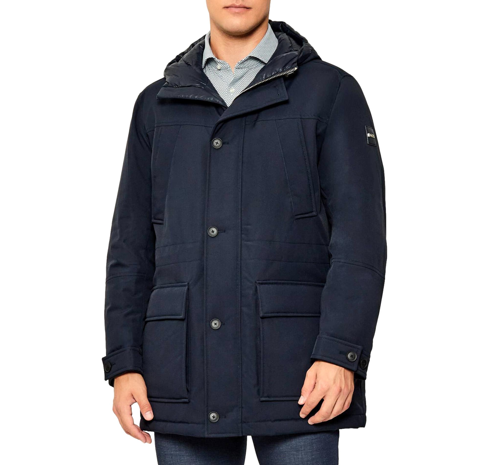BOSS Giubbotto Uomo Idrorepellente Con Imbottitura Di Piume H Detoni 50540472 Colore Blu