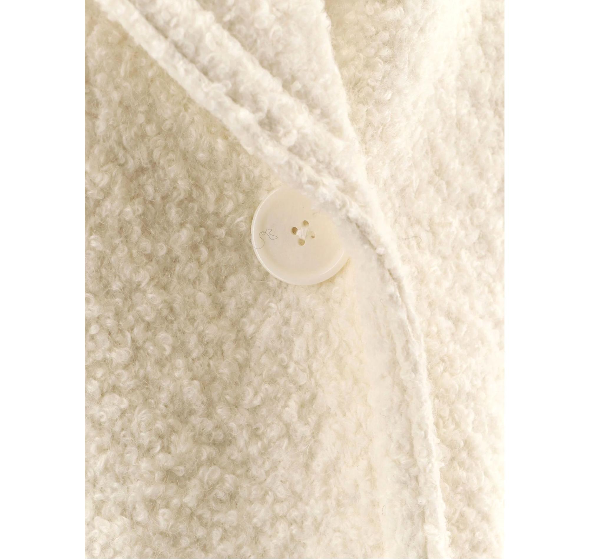 BOSS Cappotto Donna Caban Con Linea Squadrata e Lavorazione Boucle C Cabani 50548664 Colore Bianco