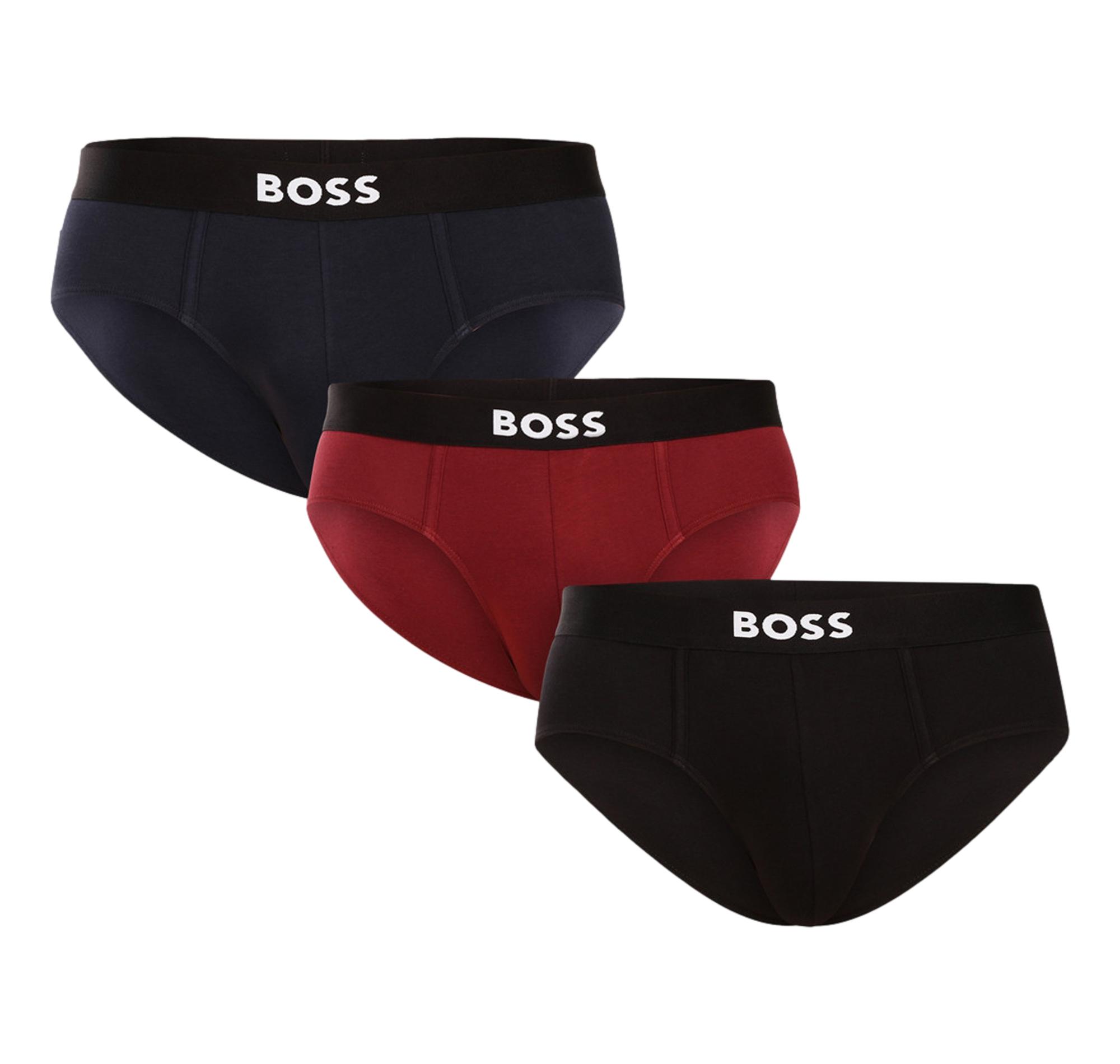BOSS Slip Uomo In Cotone Elasticizzato Con Elastico In Vita Con Logo In Confezione Da Tre HipBr 3P BOSS ONE 50546561 Colore Mult
