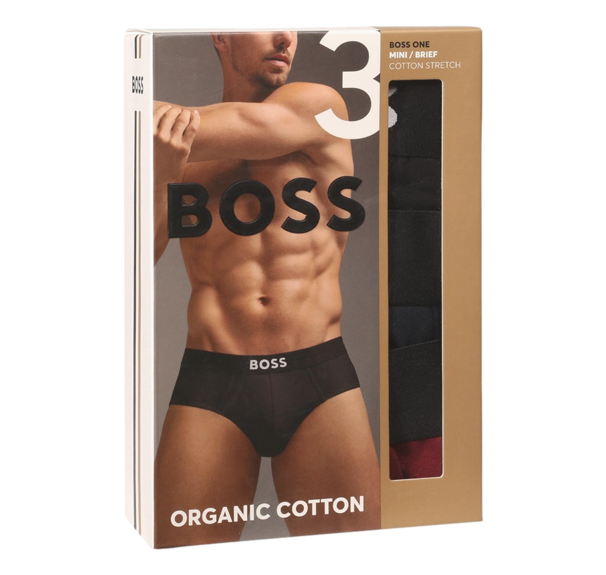 BOSS Slip Uomo In Cotone Elasticizzato Con Elastico In Vita Con Logo In Confezione Da Tre HipBr 3P BOSS ONE 50546561 Colore Mult