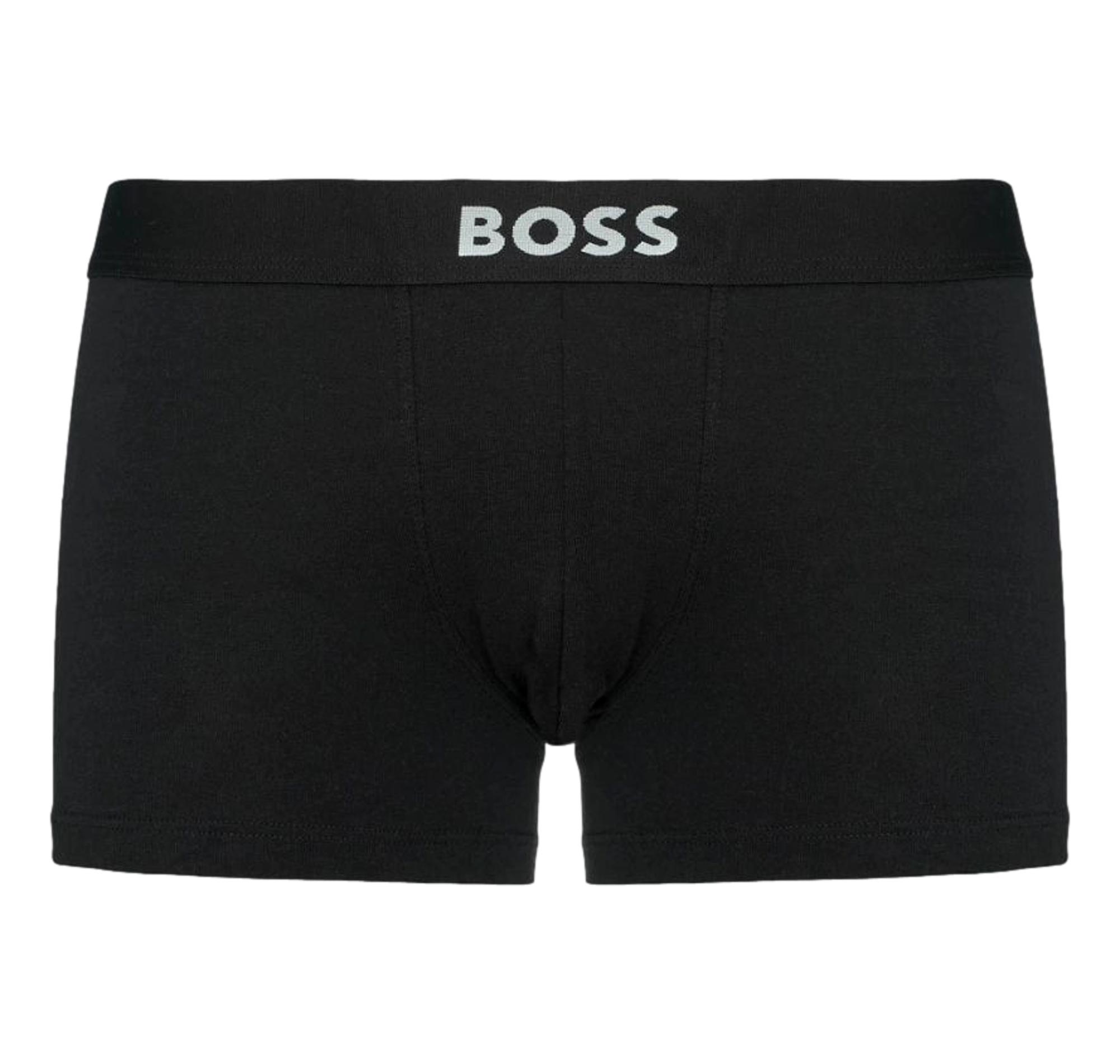 BOSS Boxer Corti Uomo In Cotone Elasticizzato In Confezione Da Tre Trunk 3P BOSS ONE D 50549832 Colore Nero