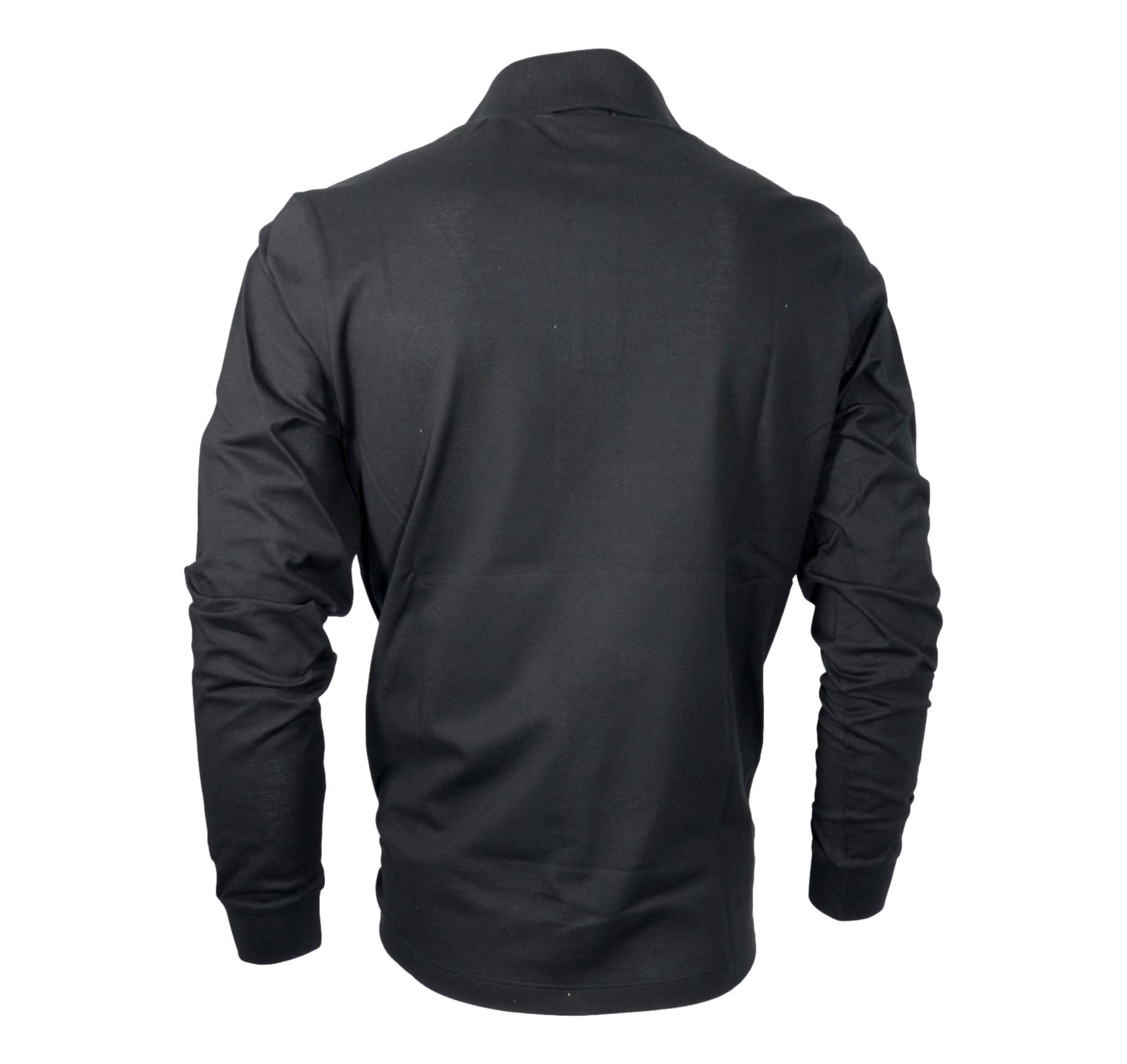 PAUL SHARK Polo Uomo Manica Lunga In Pique Di Cotone 99311003 011 Colore Nero