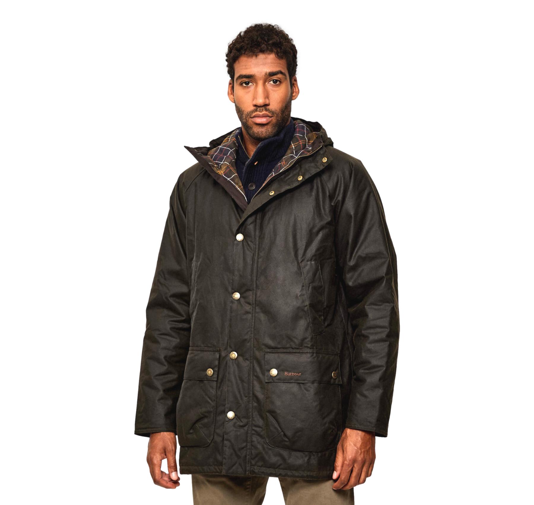 BARBOUR Bedale Wax Parka MWX2494OL71 Verde Oliva Uomo