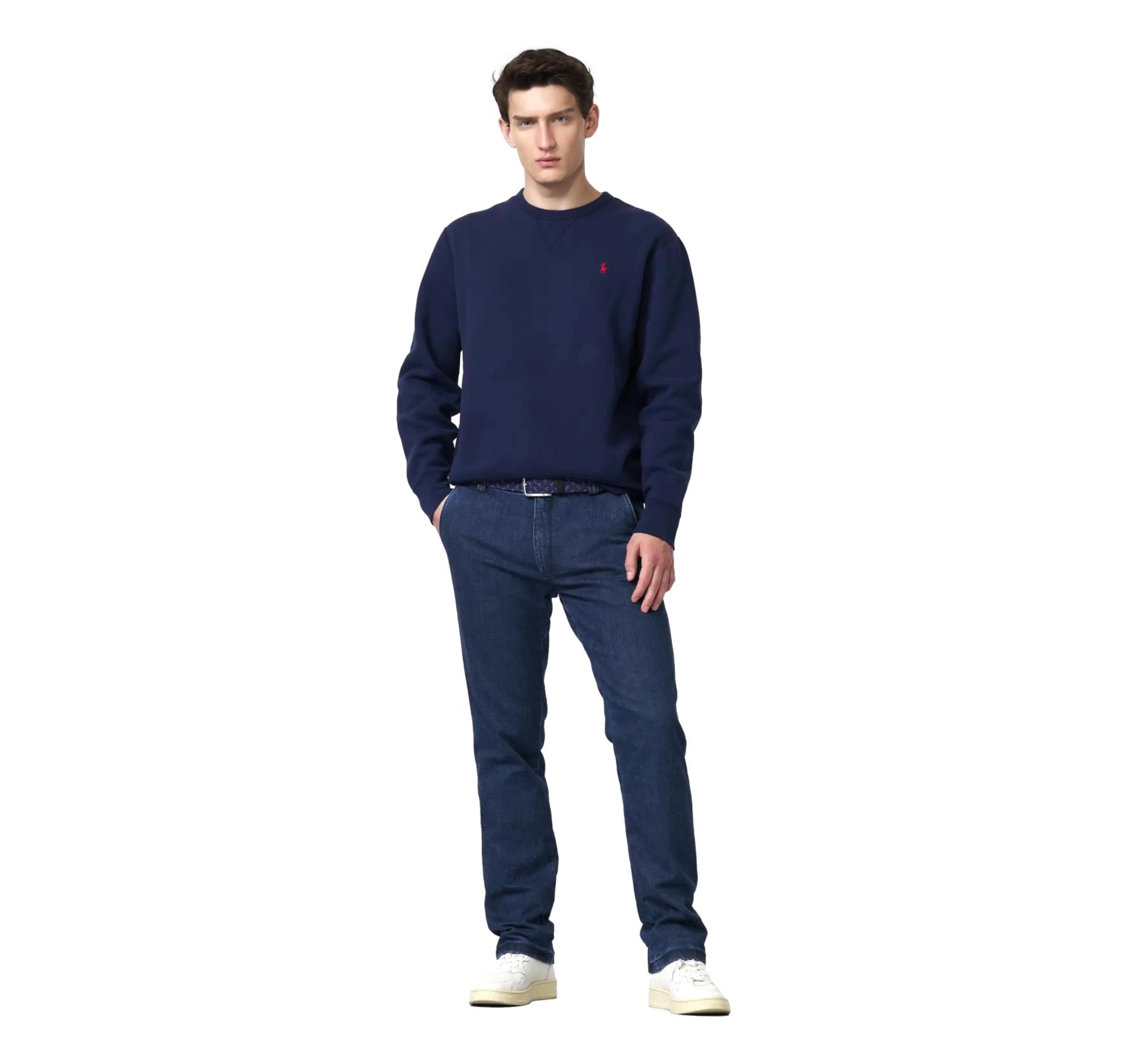 MEYER Pantalone Uomo Modello Bonn Modern Fit Thermal Denim 2-3927/17 Colore Blu Stone