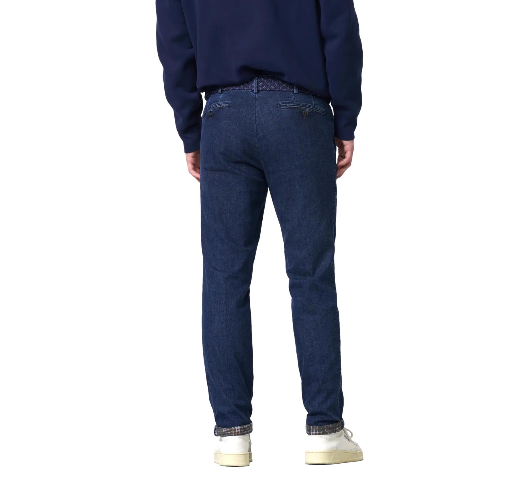 MEYER Pantalone Uomo Modello Bonn Modern Fit Thermal Denim 2-3927/17 Colore Blu Stone