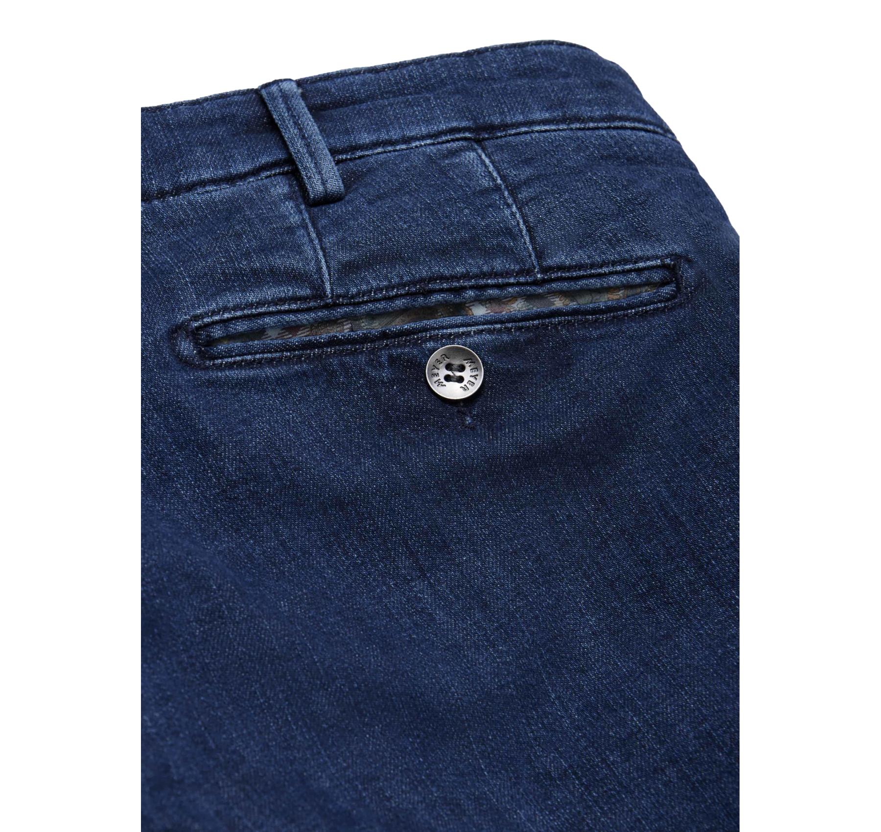 MEYER Pantalone Uomo Modello Bonn Modern Fit Thermal Denim 2-3927/17 Colore Blu Stone