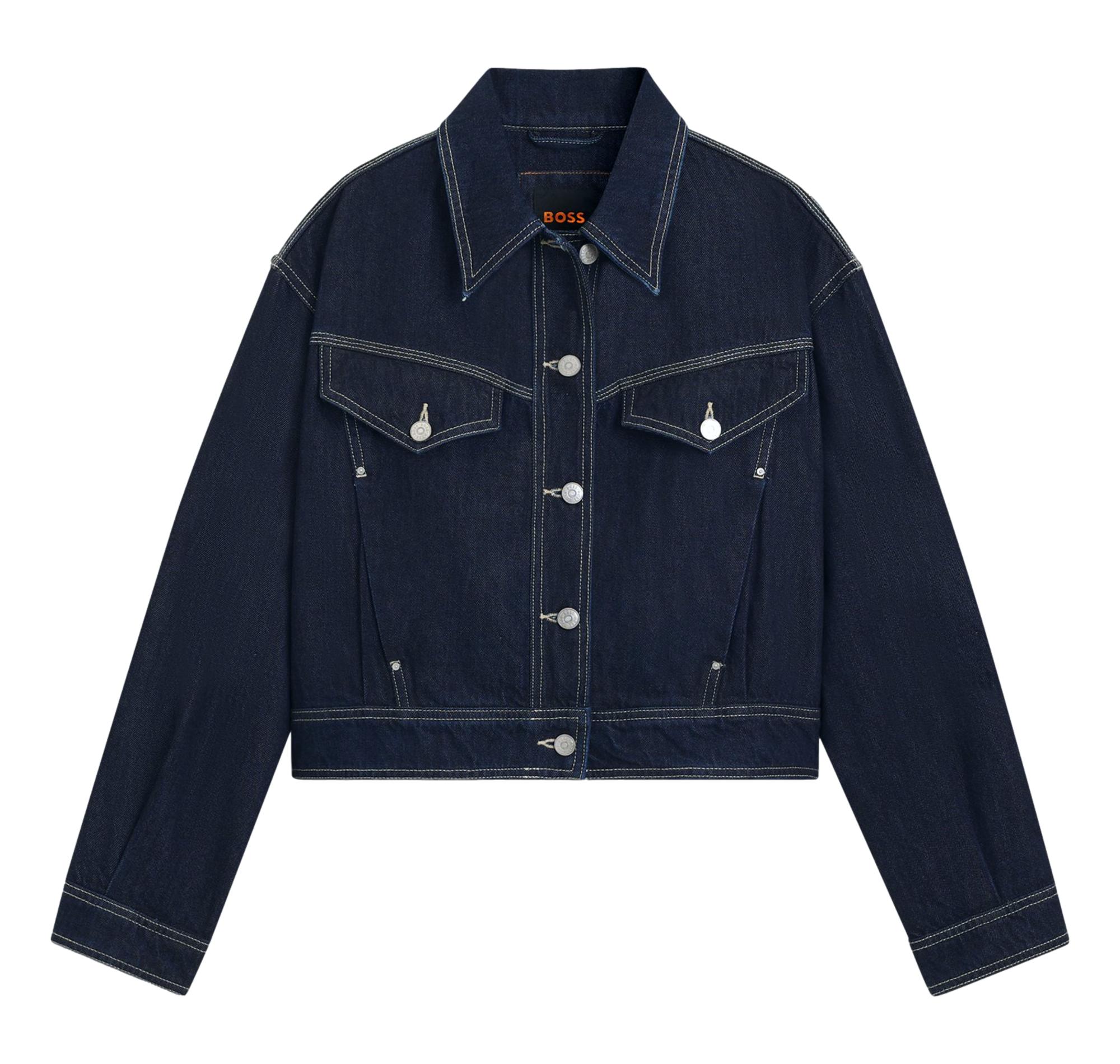 BOSS Giacca Donna Denim C_Bomber Trucker 50552464 Colore Blu