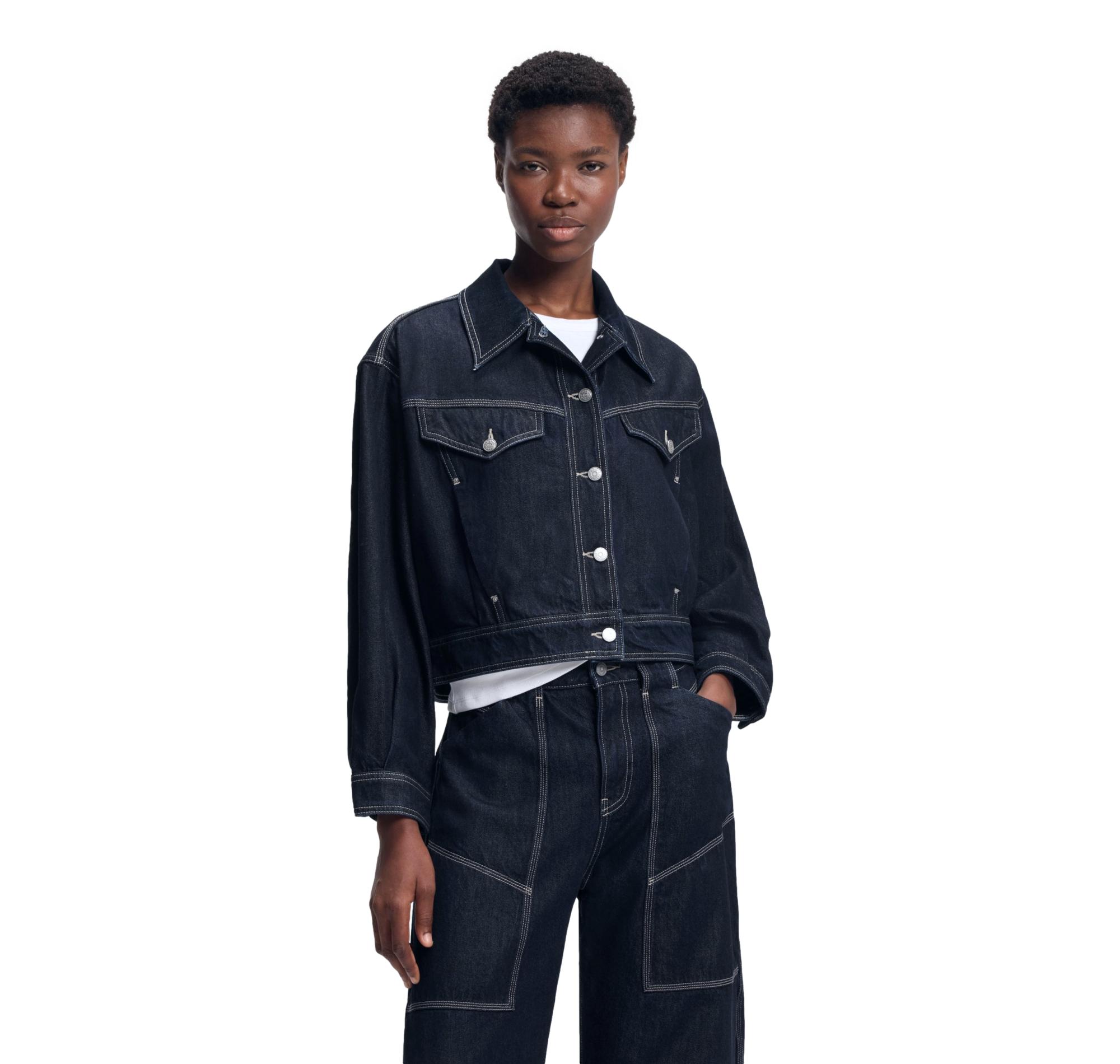 BOSS Giacca Donna Denim C_Bomber Trucker 50552464 Colore Blu