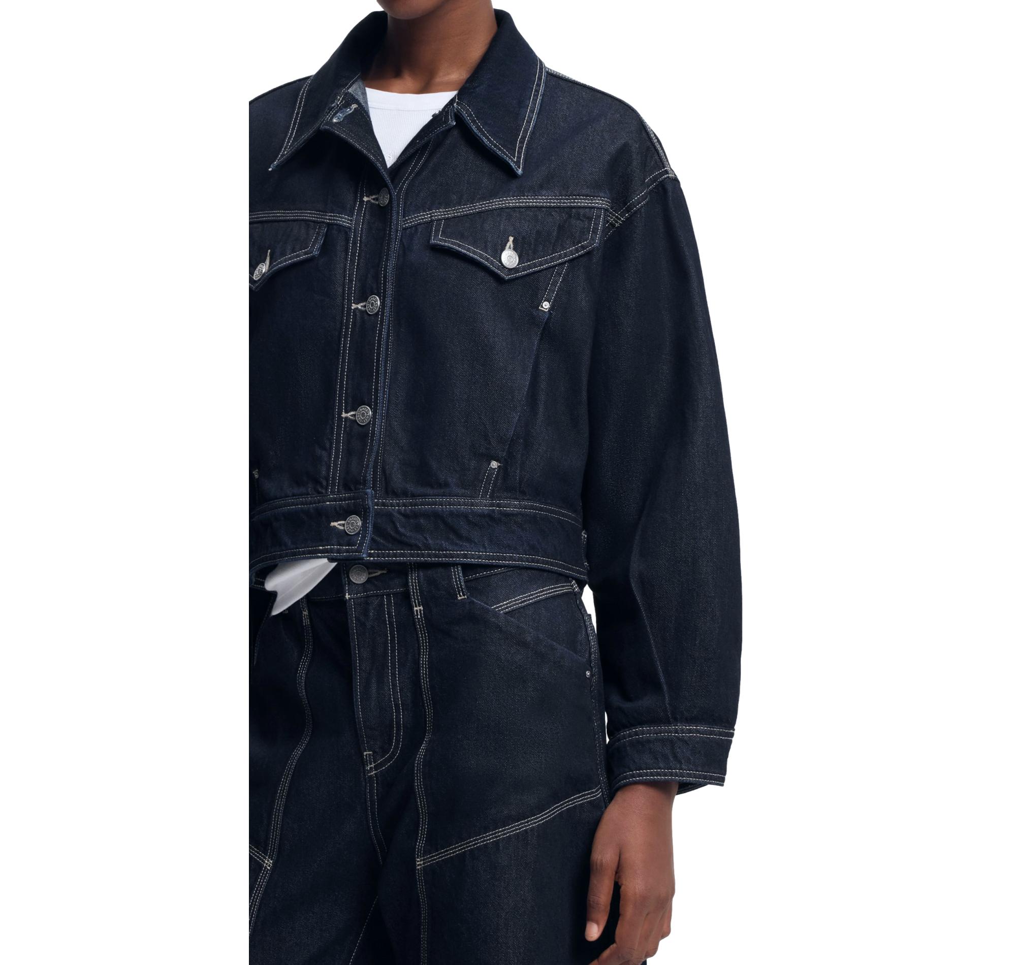 BOSS Giacca Donna Denim C_Bomber Trucker 50552464 Colore Blu