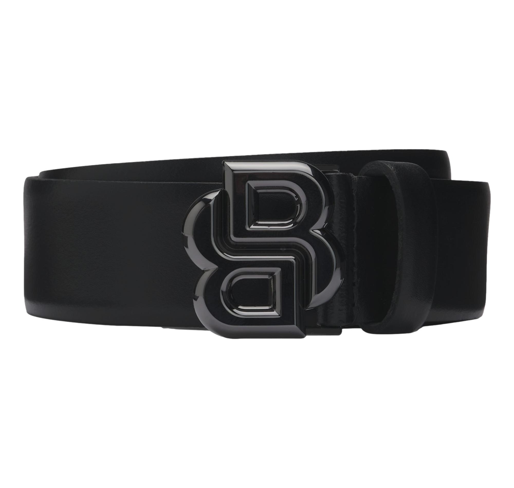 BOSS Cintura Uomo In Pelle Fibbia Double B B Icon G Sz35 50522814 Colore Nero