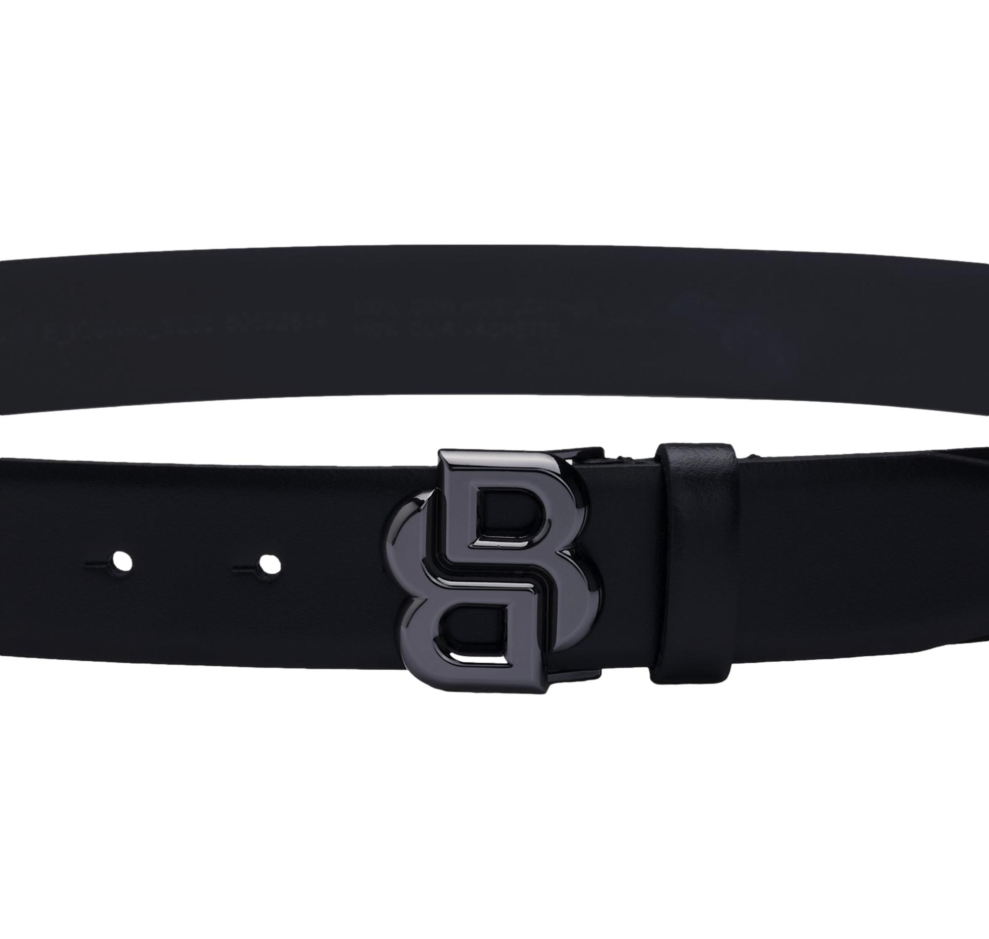 BOSS Cintura Uomo In Pelle Fibbia Double B B Icon G Sz35 50522814 Colore Nero