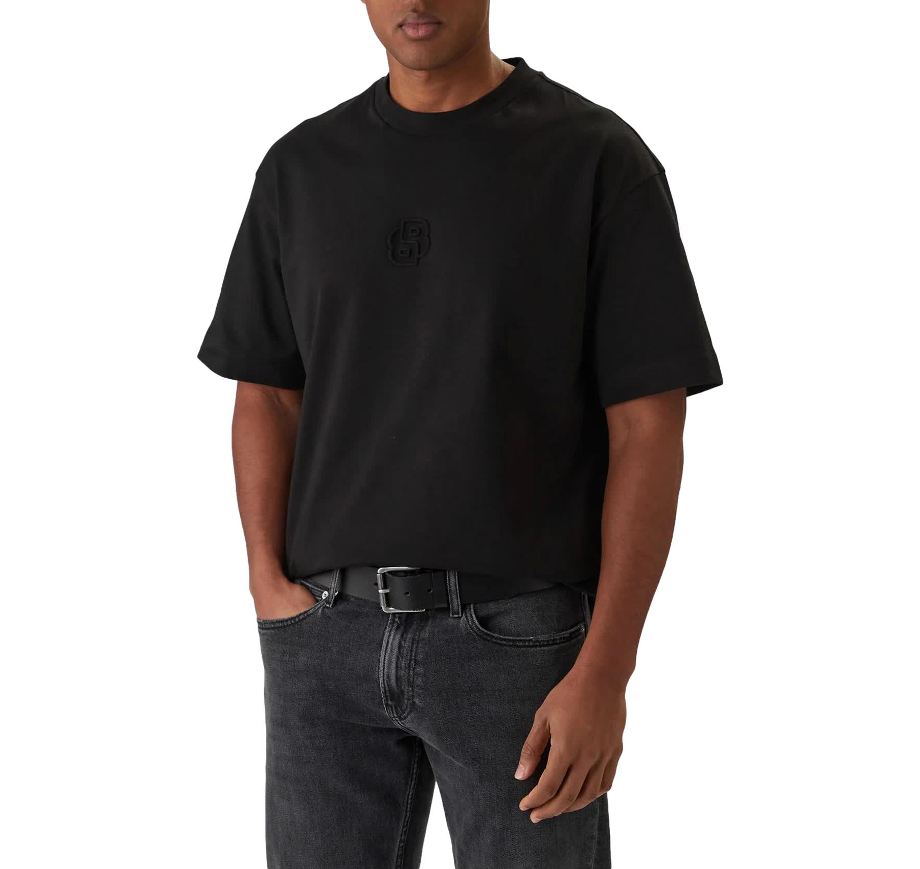 BOSS T Shirt Uomo Over Girocollo Cotone C Tames 50555106 Colore Nero