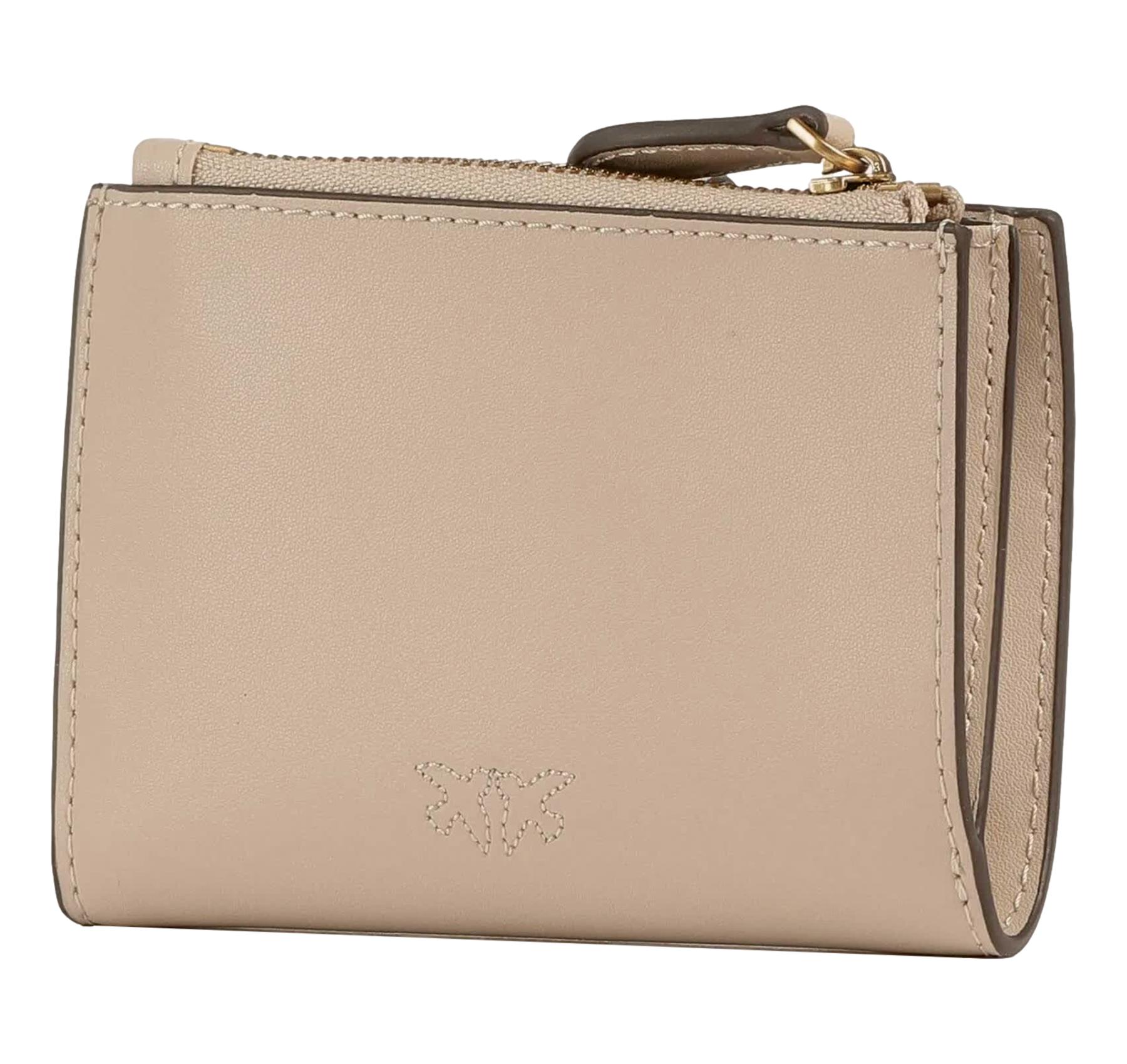 PINKO Portafoglio Donna In Pelle Multi Purpose Wallet 103610 C50Q Colore Beige