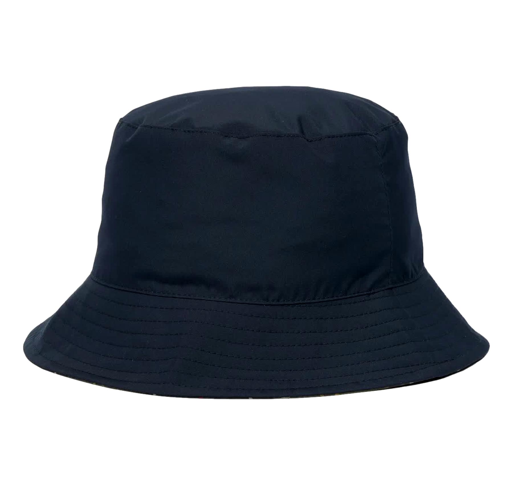 BARBOUR Cappello Uomo Reversibile Impermeabile MHA0839NY52 Blu Scuro