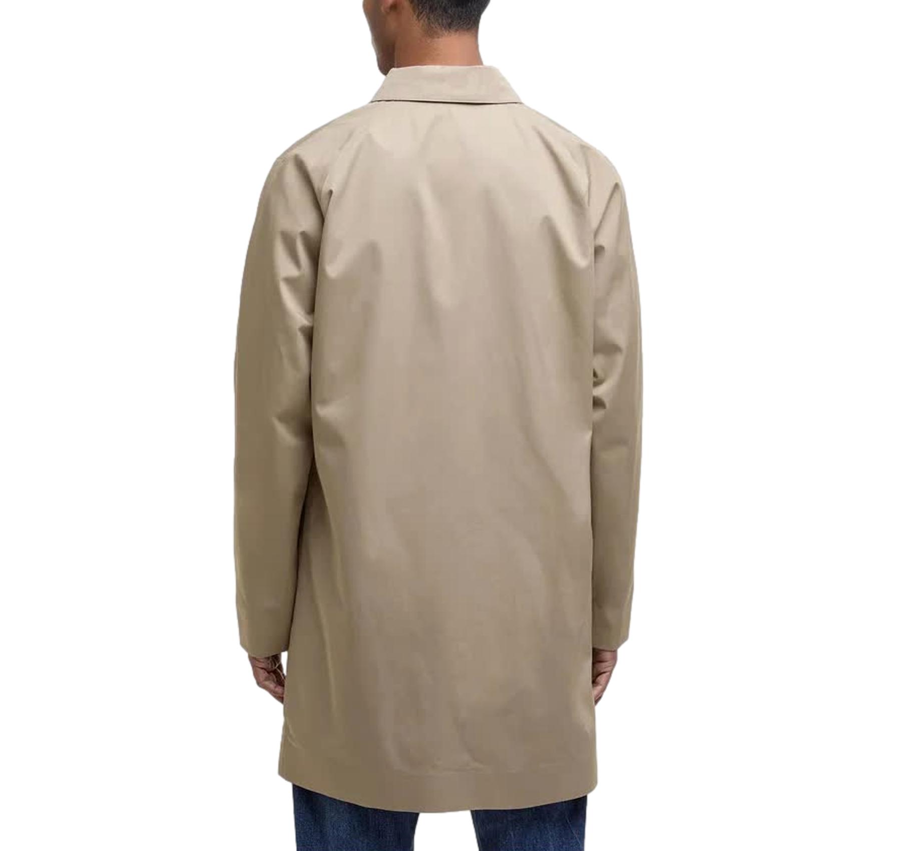 BARBOUR Giacca Uomo Impermeabile In Tessuto Leggero Con Fodera Tartan Rokig MWB0856ST72 Colore Beige