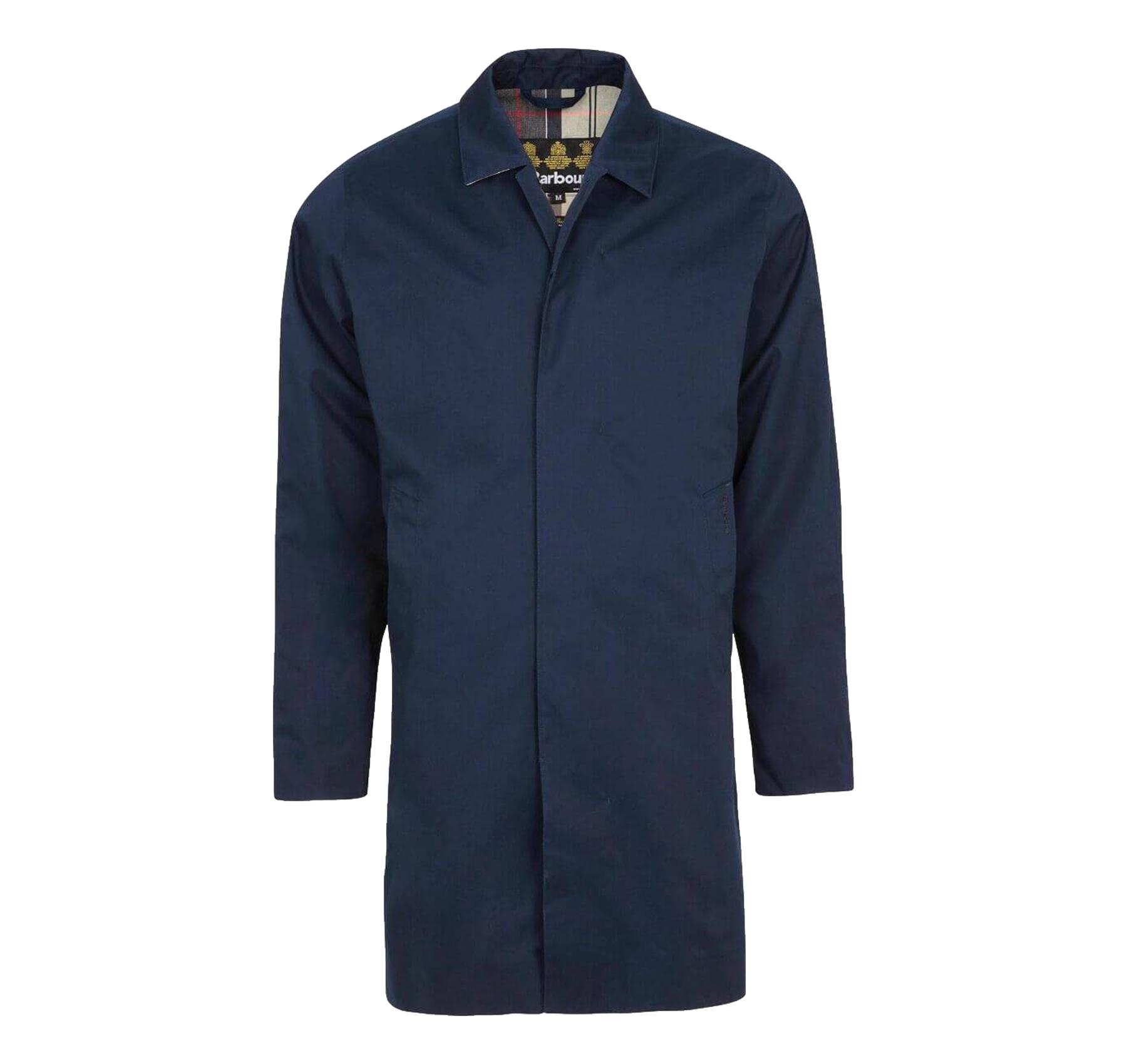 BARBOUR Giacca Uomo Impermeabile In Tessuto Leggero Con Fodera Tartan Rokig MWB0856NY75 Colore Blu