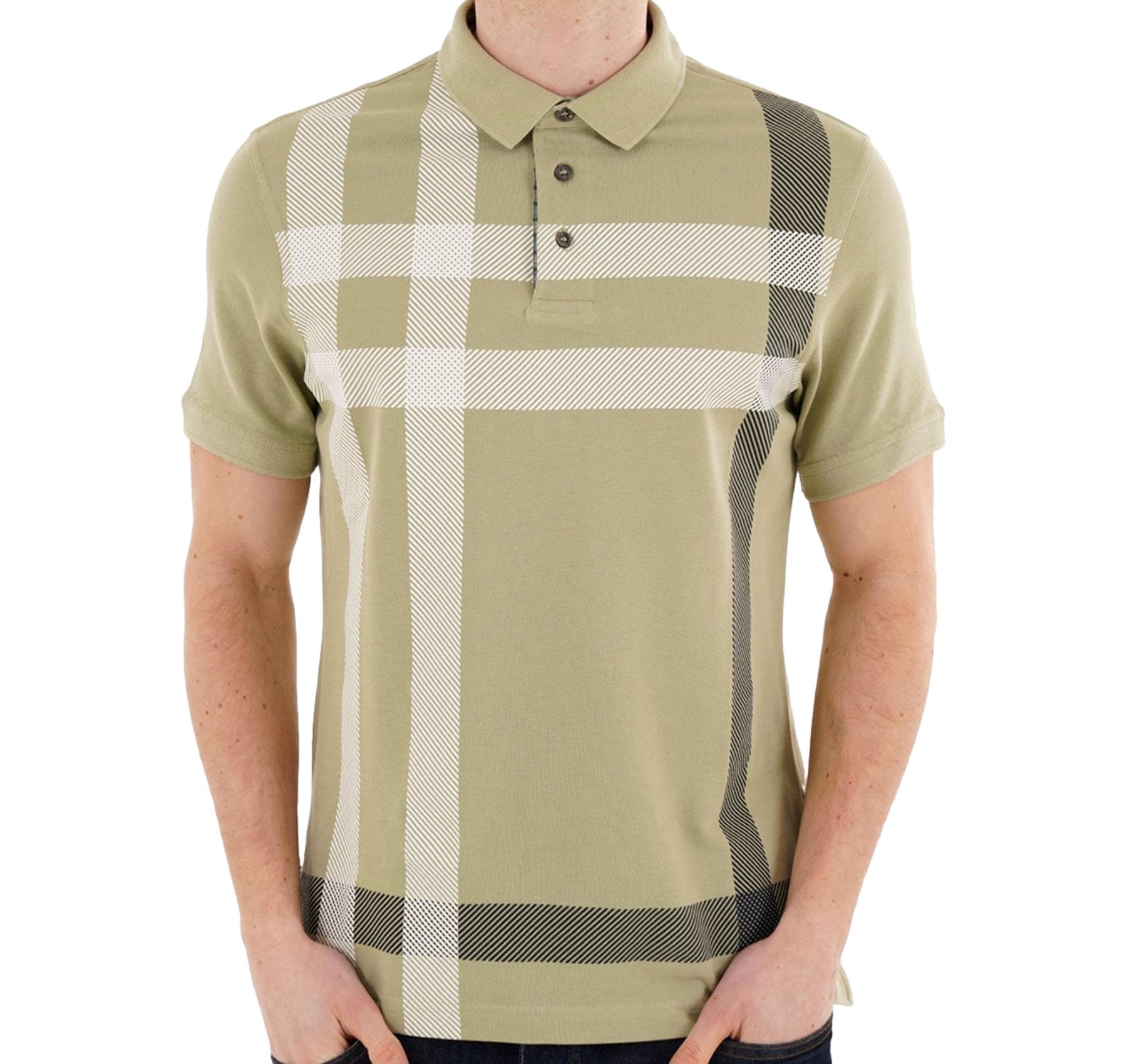 BARBOUR Polo Uomo Blaine Tailored Tartan MML1117GN63 Verde Chiaro