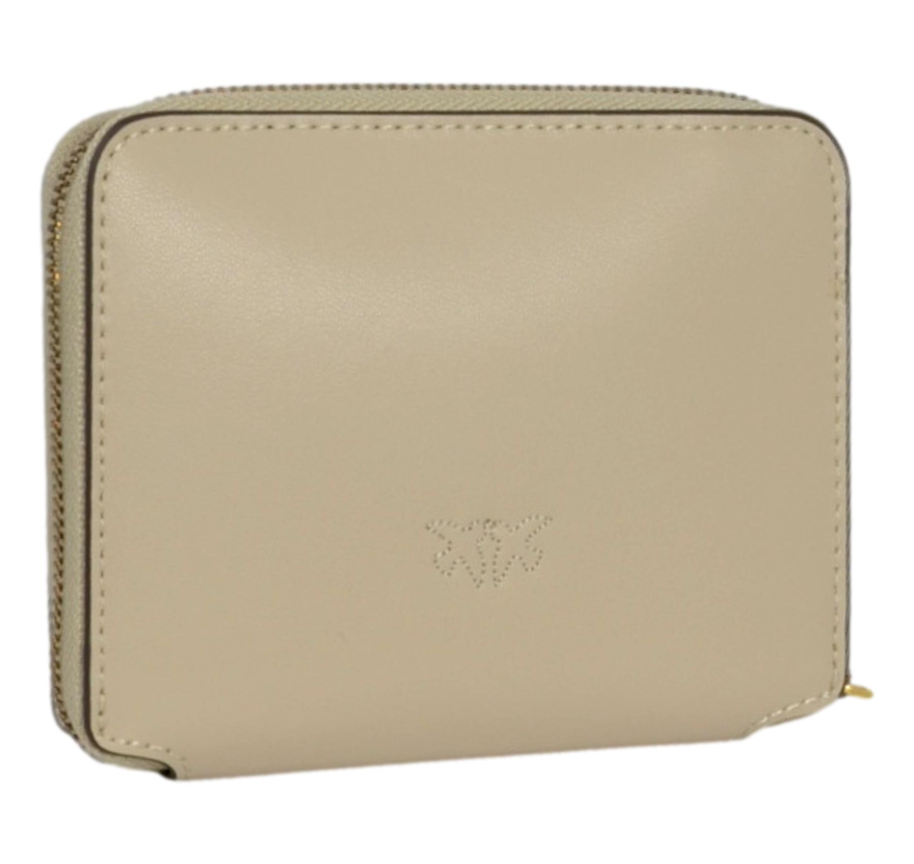 PINKO Portafoglio Donna Taylor Zip Around Vitello Seta 100249 Colore Beige C50Q