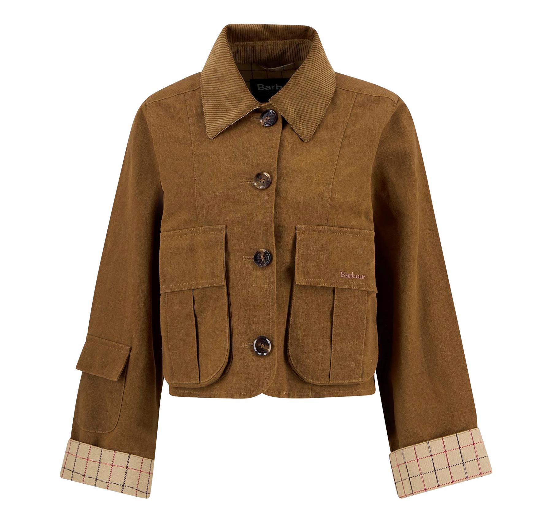 BARBOUR Giacca Donna Casual Dalbury Cotone e Lino LCA0380BR31 Colore Marrone