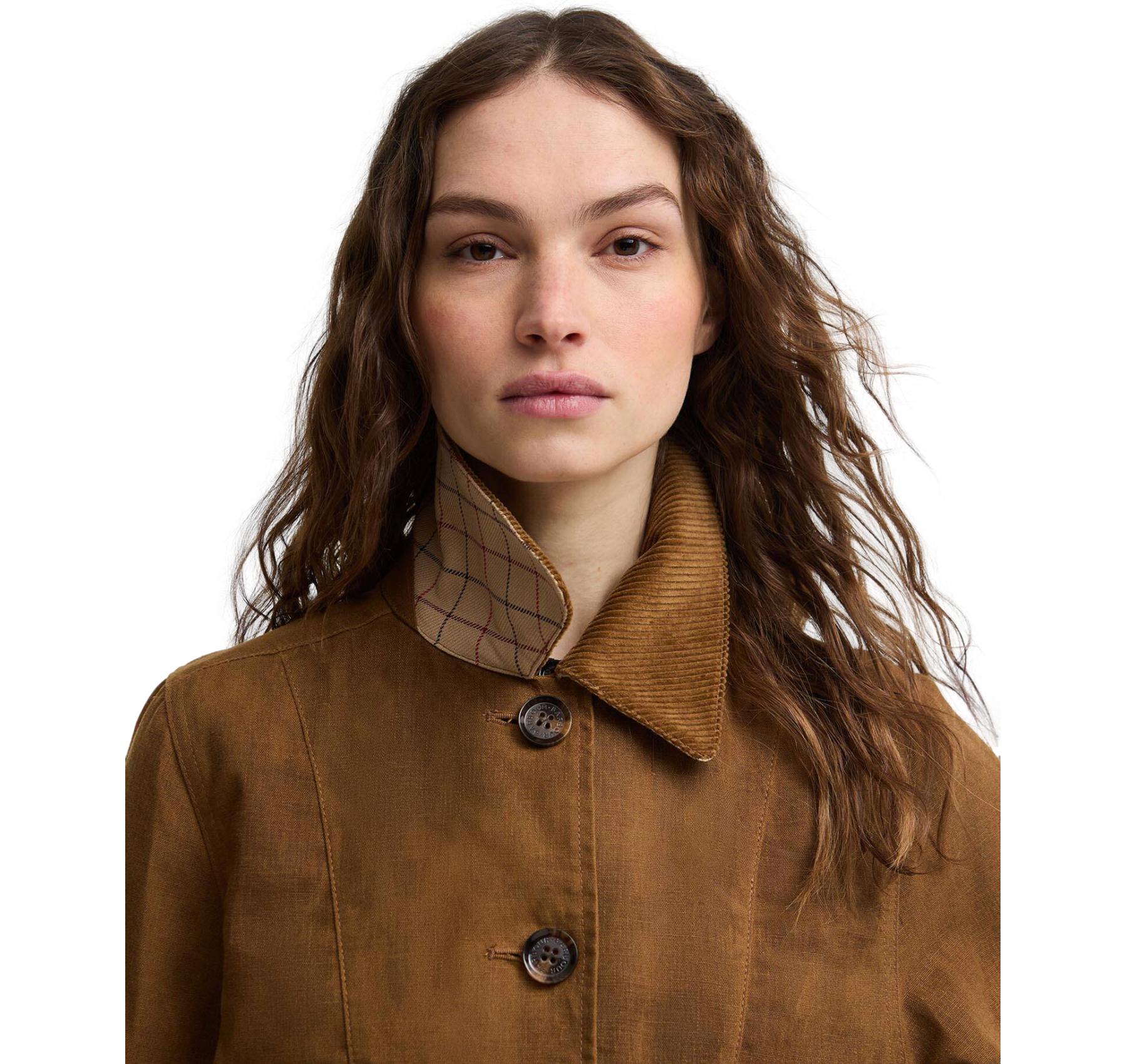 BARBOUR Giacca Donna Casual Dalbury Cotone e Lino LCA0380BR31 Colore Marrone