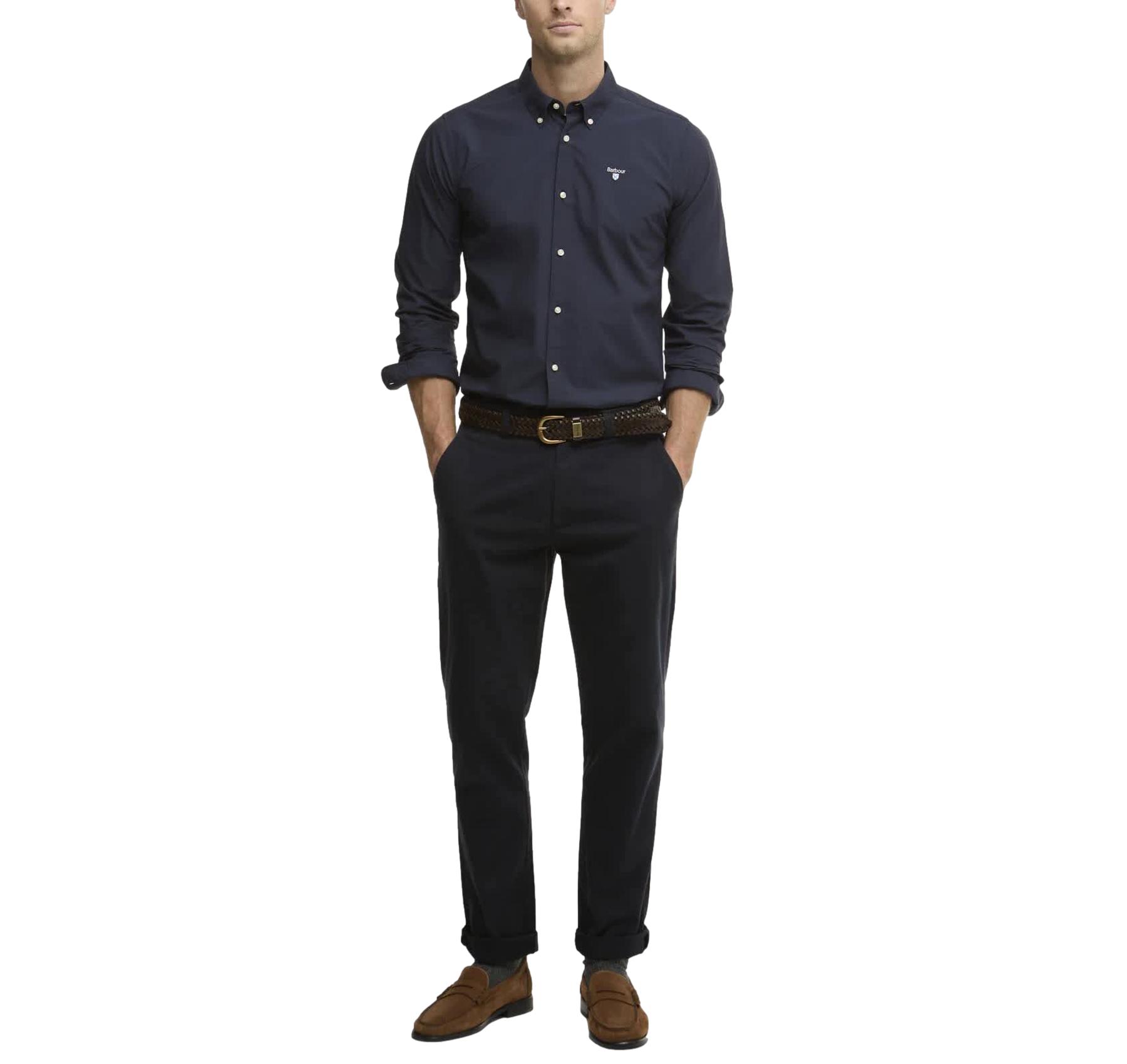 BARBOUR Camicia Uomo Treeport Maniche Lunghe MSH5753NY91 Colore Blu