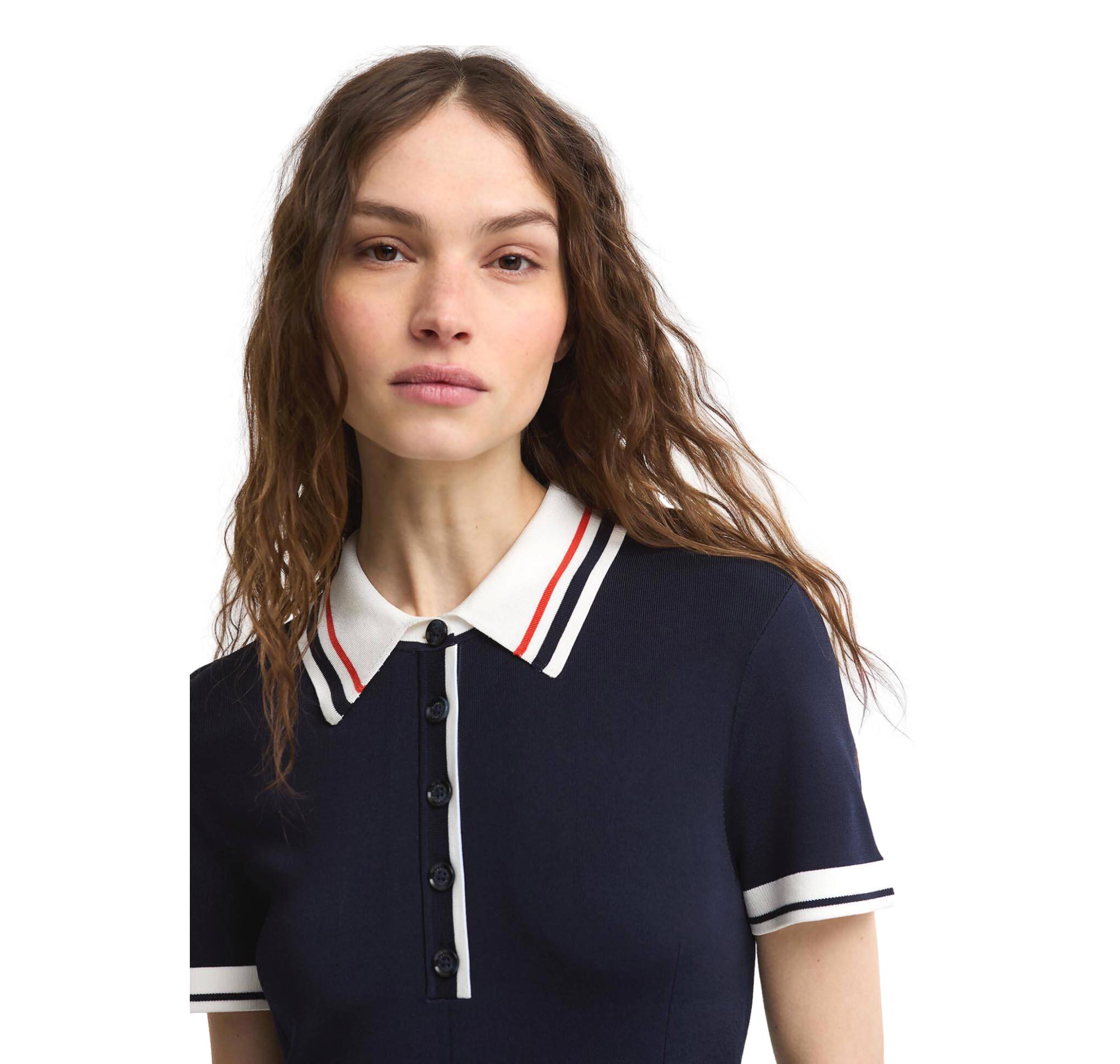 BARBOUR Mini Abito Donna Hollington In Maglia Blu LDR1003NY73