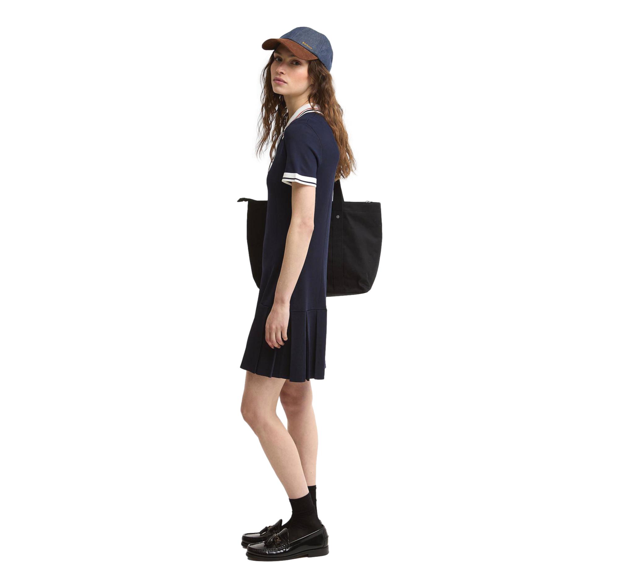 BARBOUR Mini Abito Donna Hollington In Maglia Blu LDR1003NY73