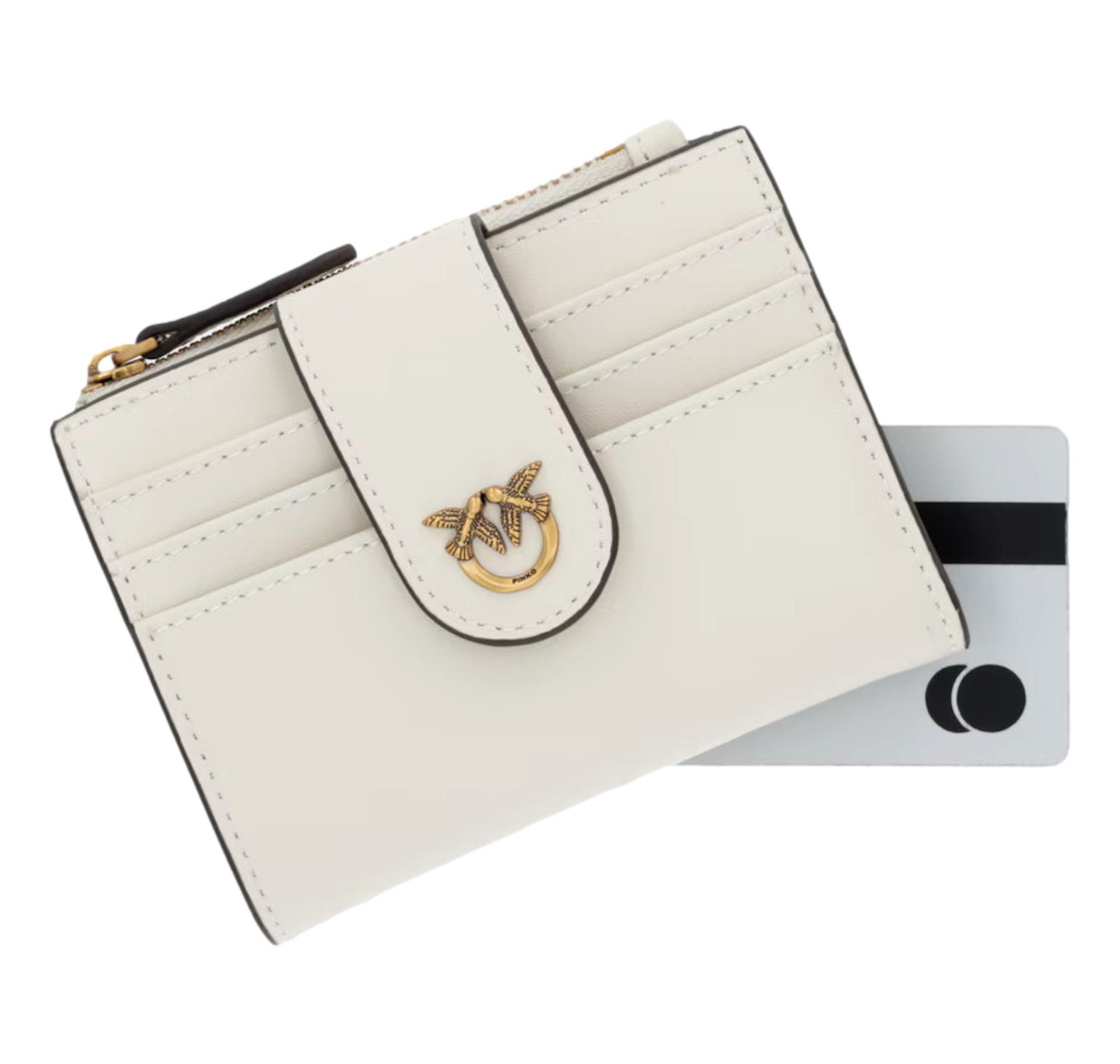 PINKO Portafoglio Donna Multi Purpose Wallet 103610 Colore Bianco Z14Q