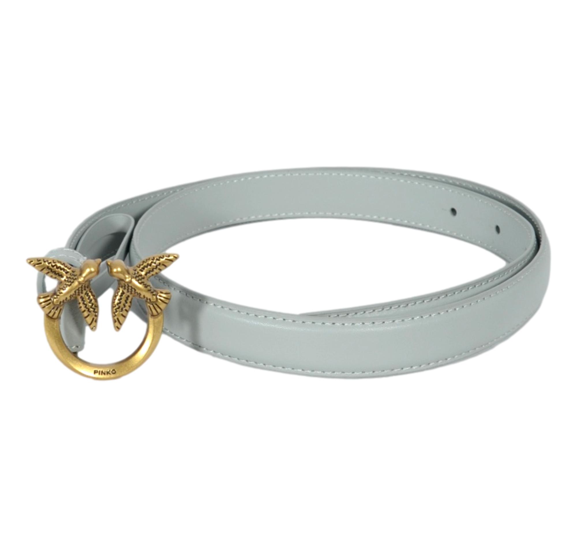 PINKO Cintura Donna Love Berry H2 Vit Seta 100143 Grigio Perla K32Q